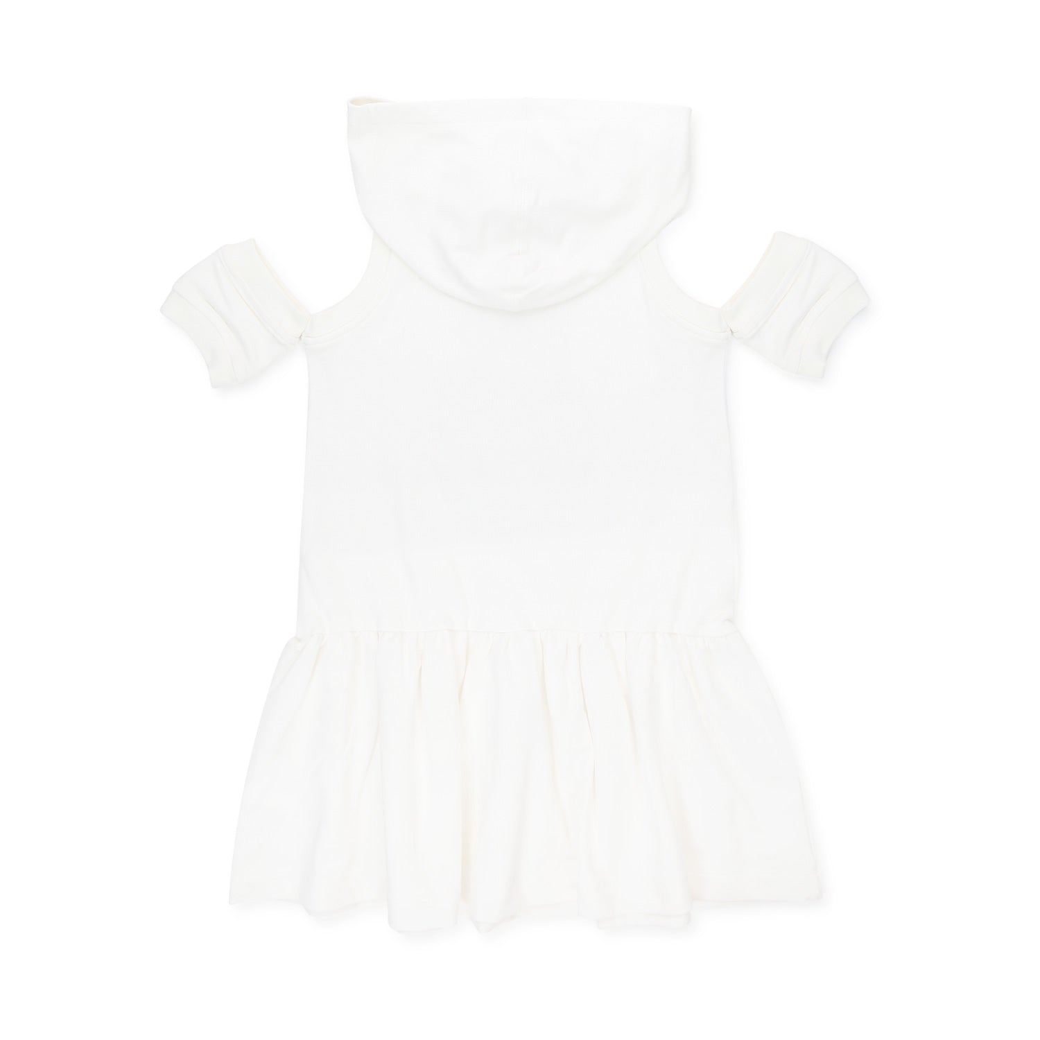 ABITO TEDDY BEAR BIANCO CON CAPPUCCIO BAMBINA - annameglio.com abbigliamento moda