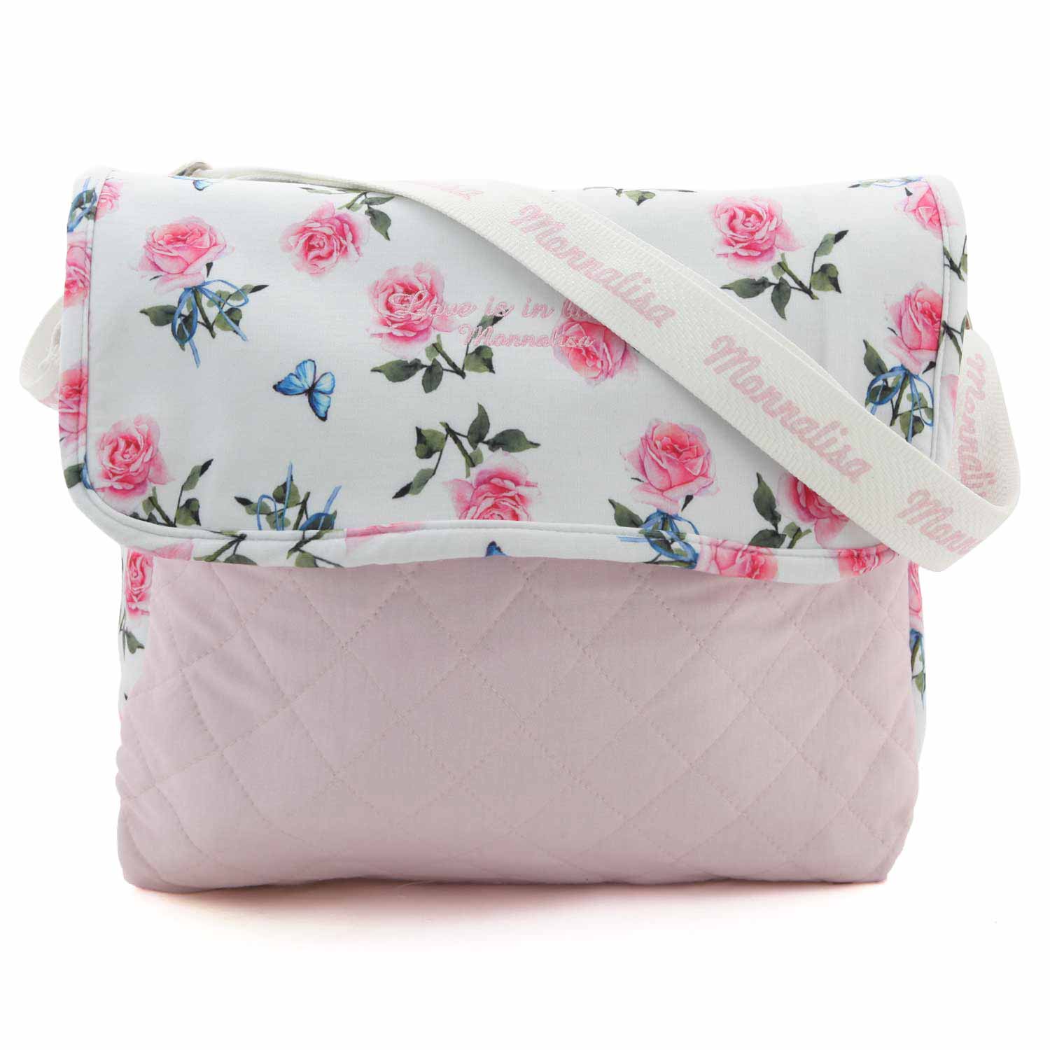 BORSA FASCIATOIO BIANCA E ROSA CON TAPPETINO - annameglio.com abbigliamento moda