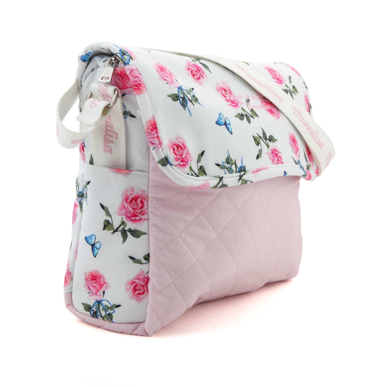 BORSA FASCIATOIO BIANCA E ROSA CON TAPPETINO - annameglio.com abbigliamento moda