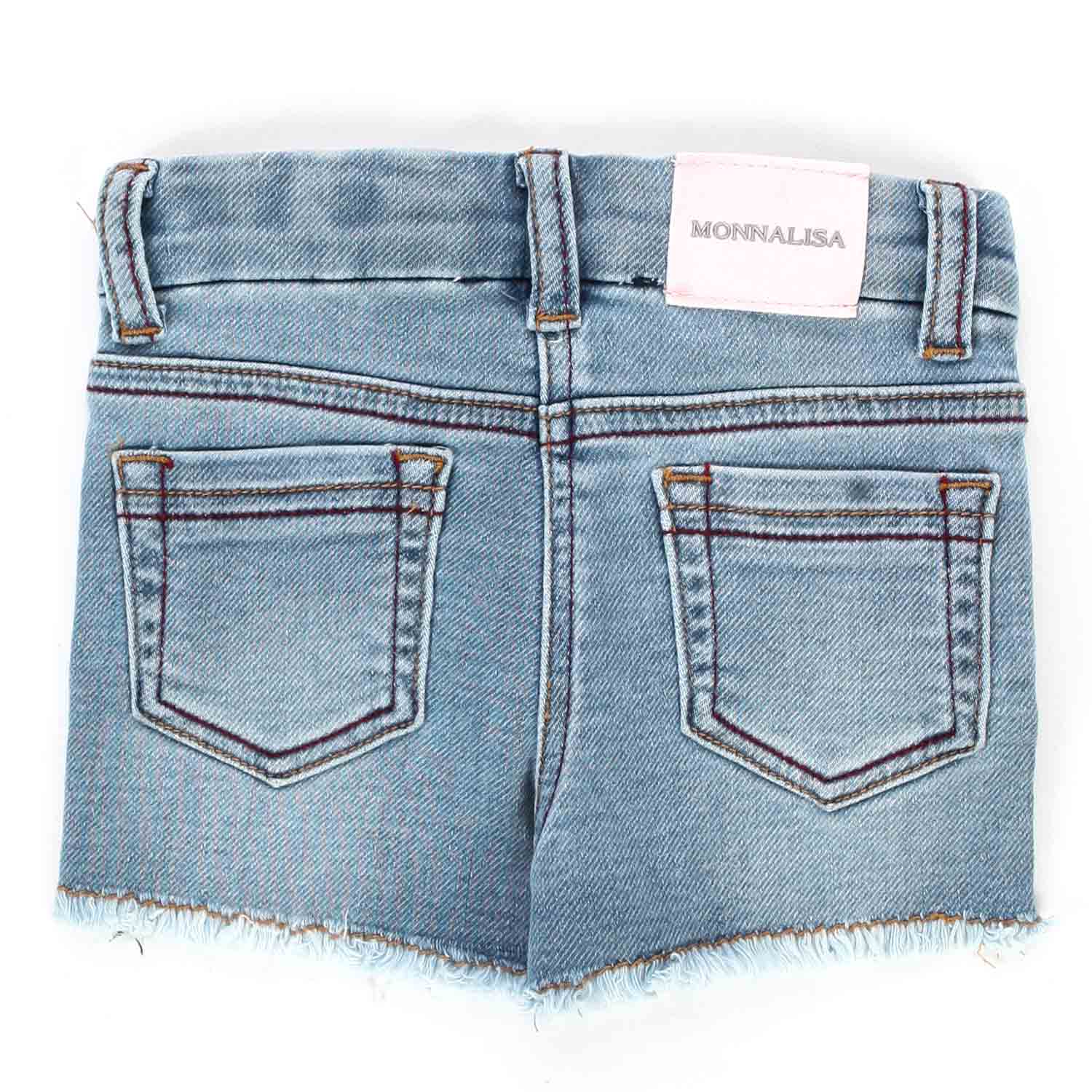 SHORTS DI JEANS CON PATCH COLORATE BAMBINA BABY - annameglio.com abbigliamento moda