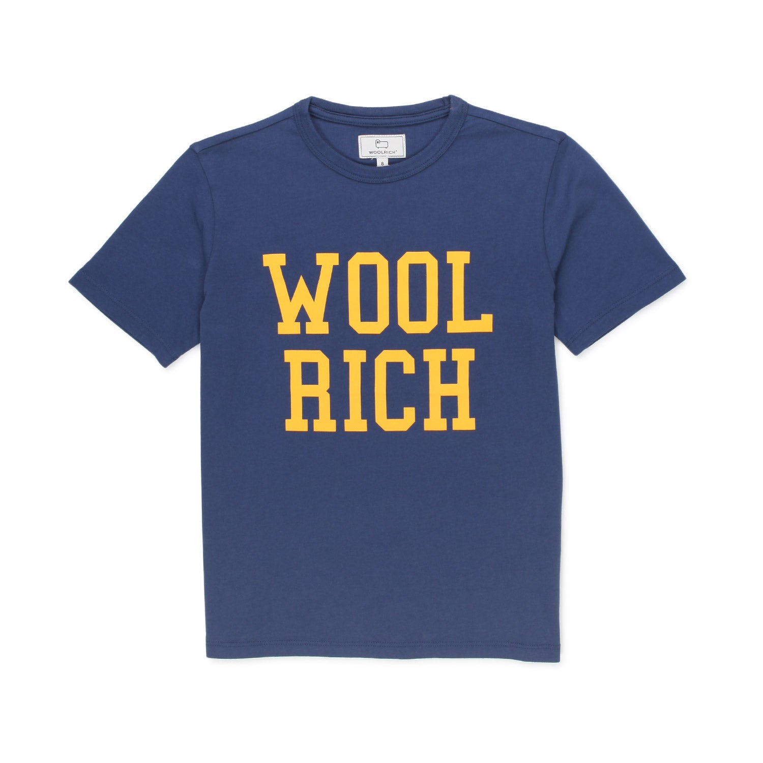 T-SHIRT BLU CON LOGO GIALLO BAMBINO E TEENAGER - annameglio.com abbigliamento moda