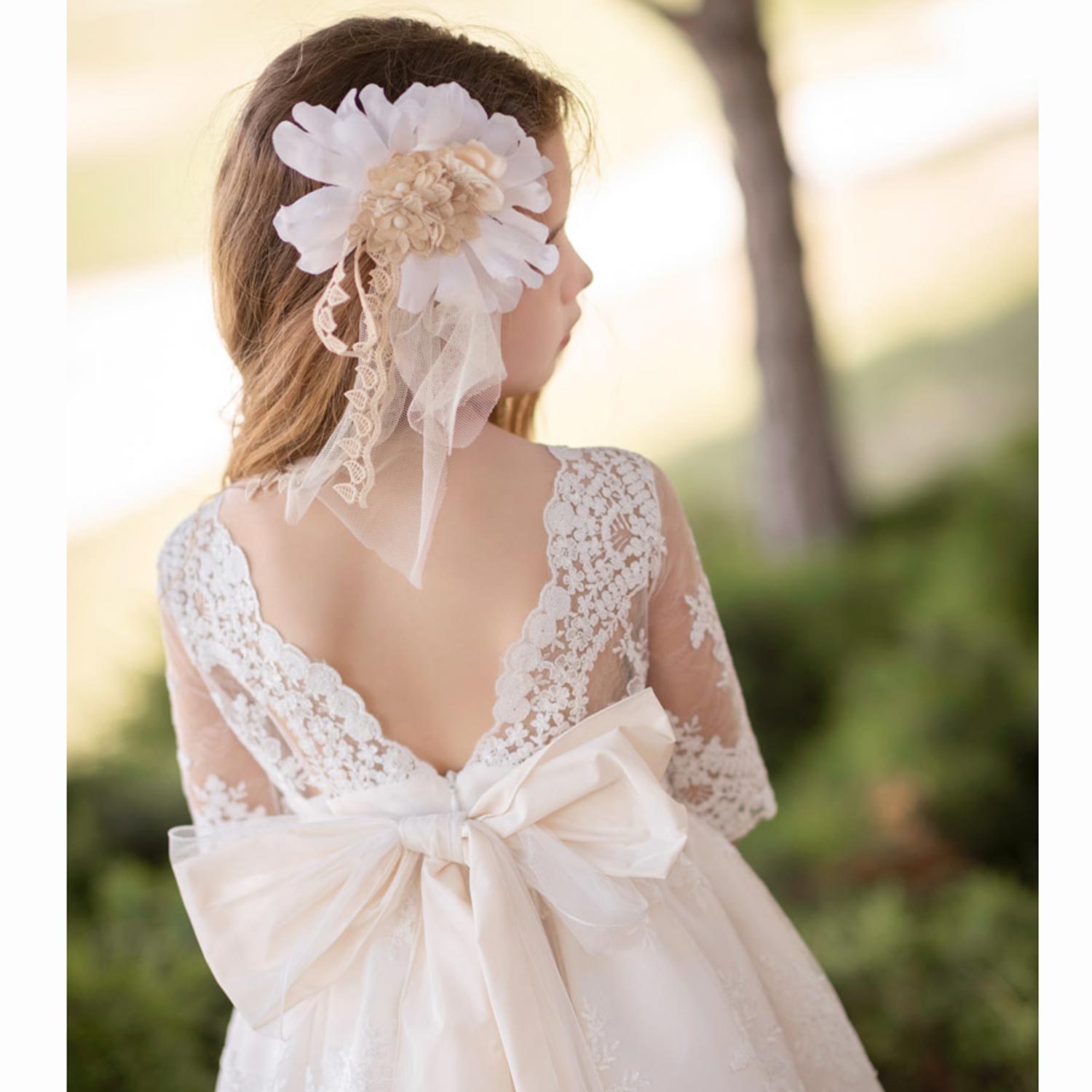 ABITO CERIMONIA BIANCO E AVORIO BAMBINA E TEEN - annameglio.com abbigliamento moda