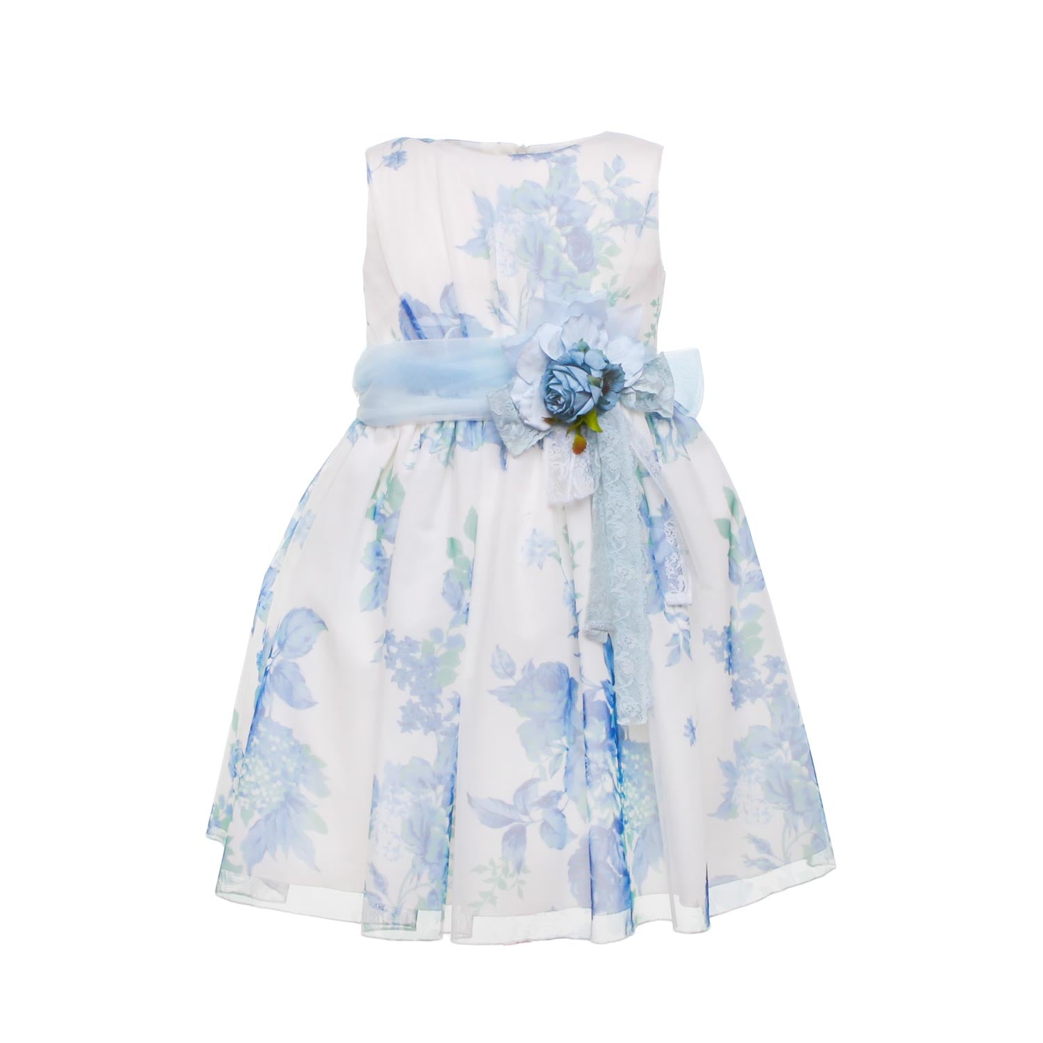 ABITO CERIMONIA BIANCO E CELESTE BAMBINA - annameglio.com abbigliamento moda