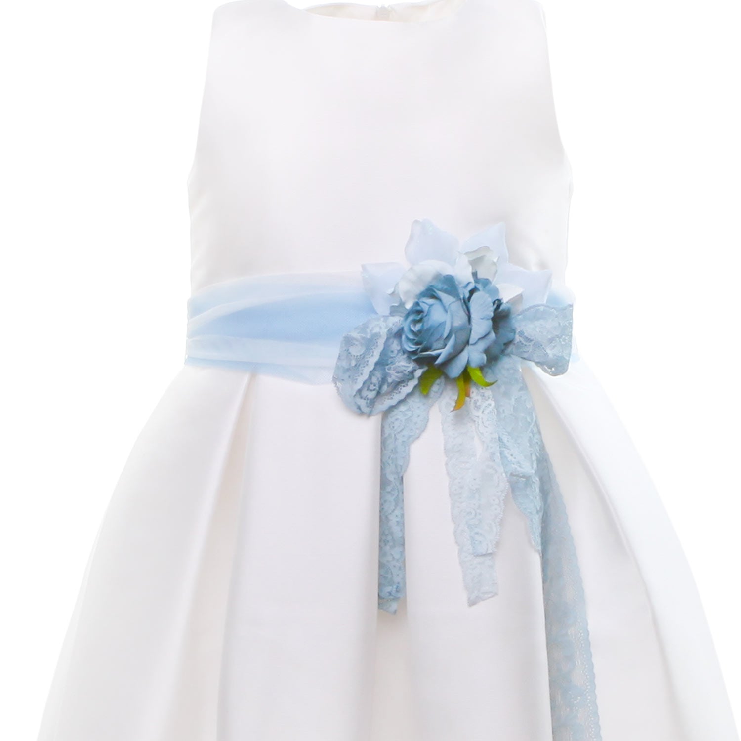 ABITO CERIMONIA BIANCO E CELESTE BAMBINA E TEEN - annameglio.com abbigliamento moda