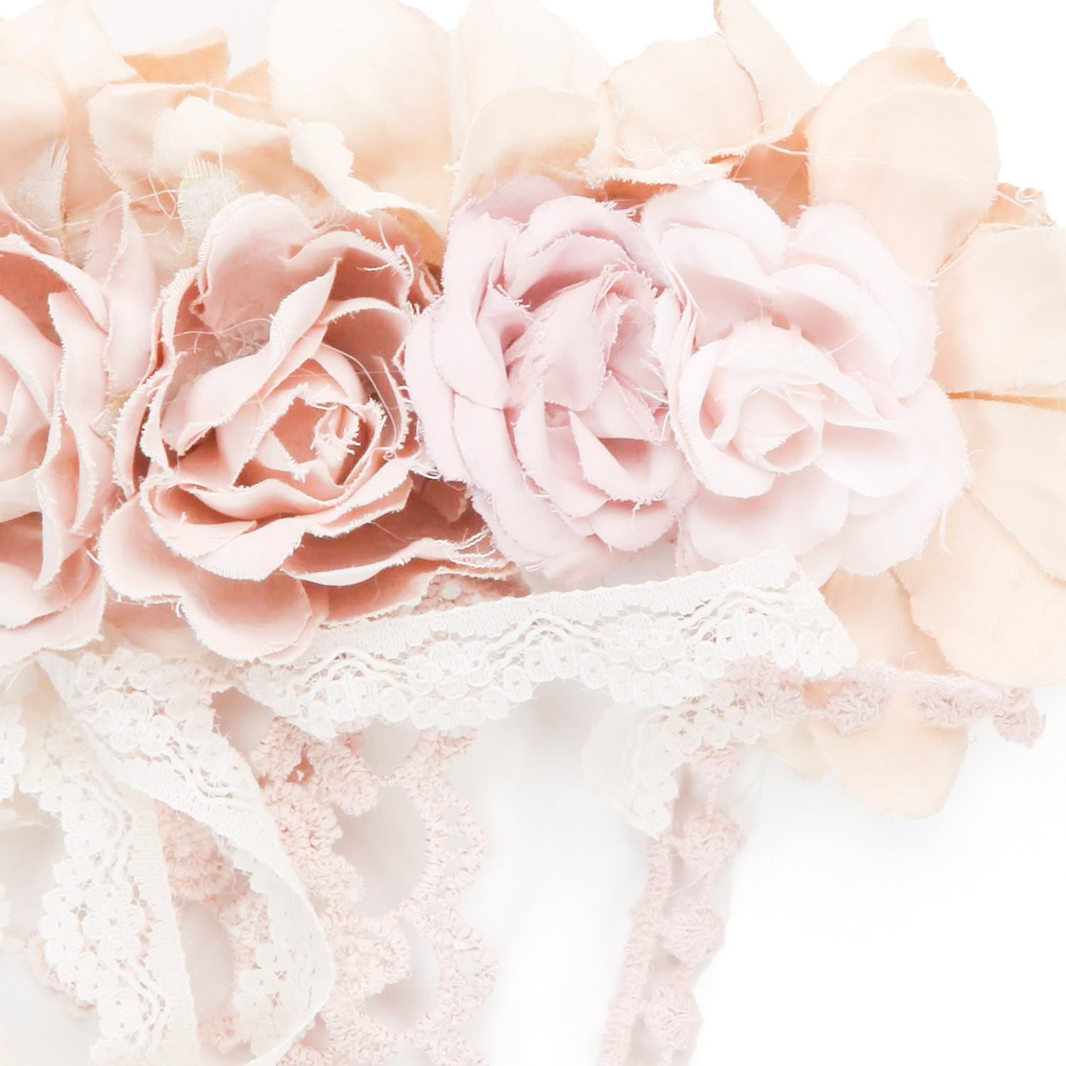 FERMAGLIO DA CERIMONIA CON FIORI ROSA E BEIGE - annameglio.com abbigliamento moda