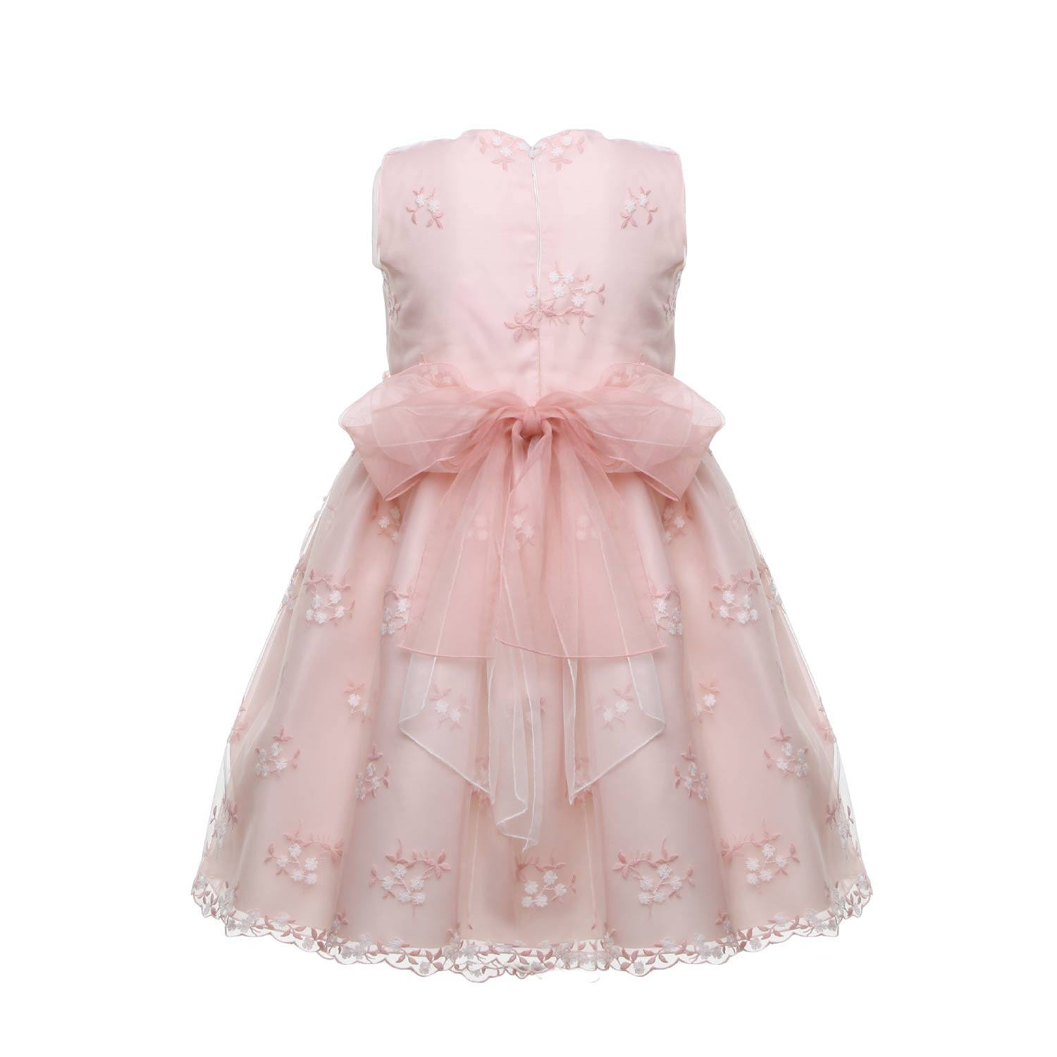 ABITO CERIMONIA ROSA CON CINTURA E SPILLA - annameglio.com abbigliamento moda