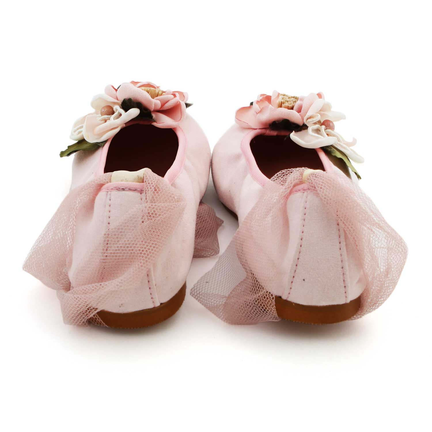 BALLERINE ROSA CHIARO CON FIORI BAMBINA E TEEN - annameglio.com abbigliamento moda