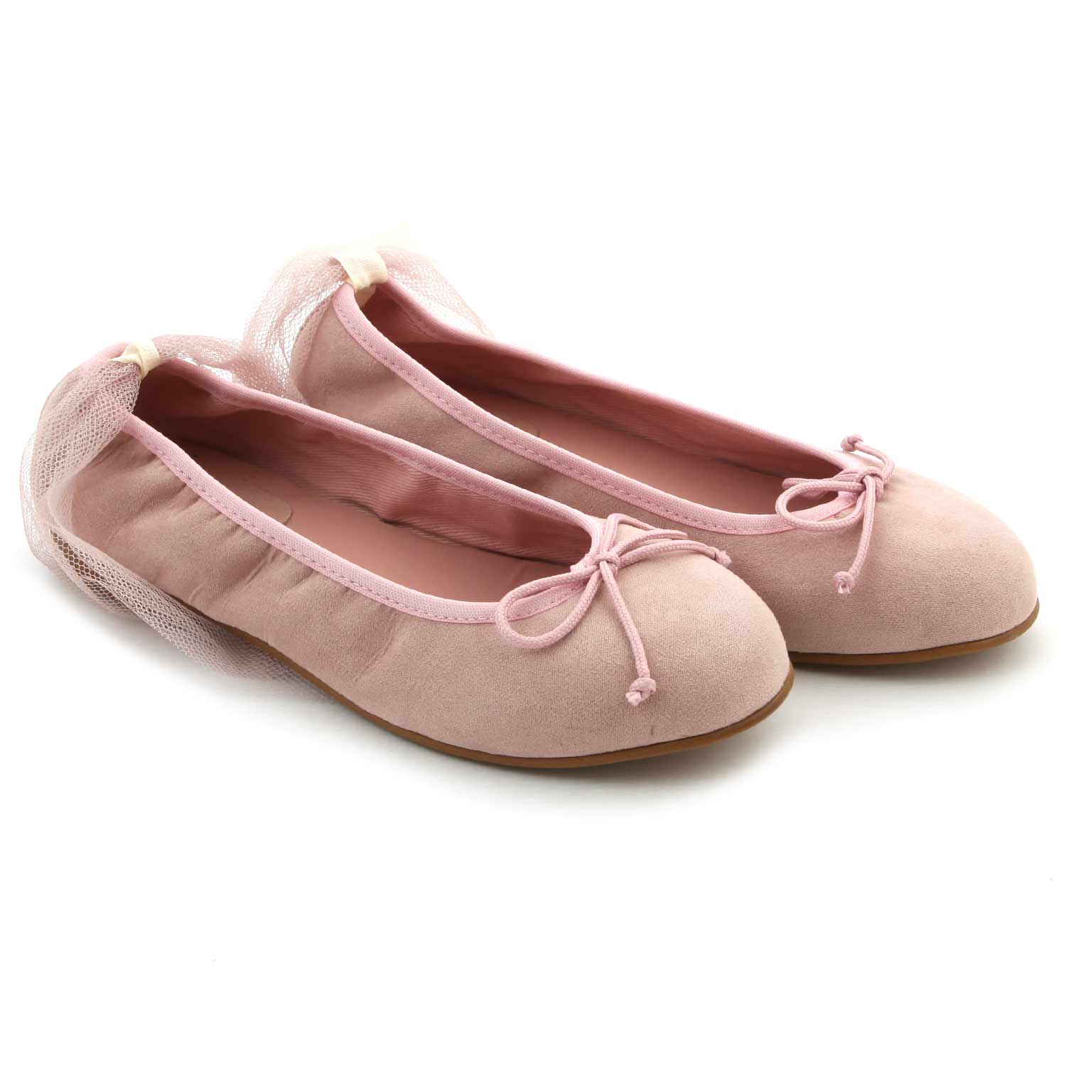 BALLERINE ROSA PASTELLO CON TULLE BAMBINA E TEEN - annameglio.com abbigliamento moda