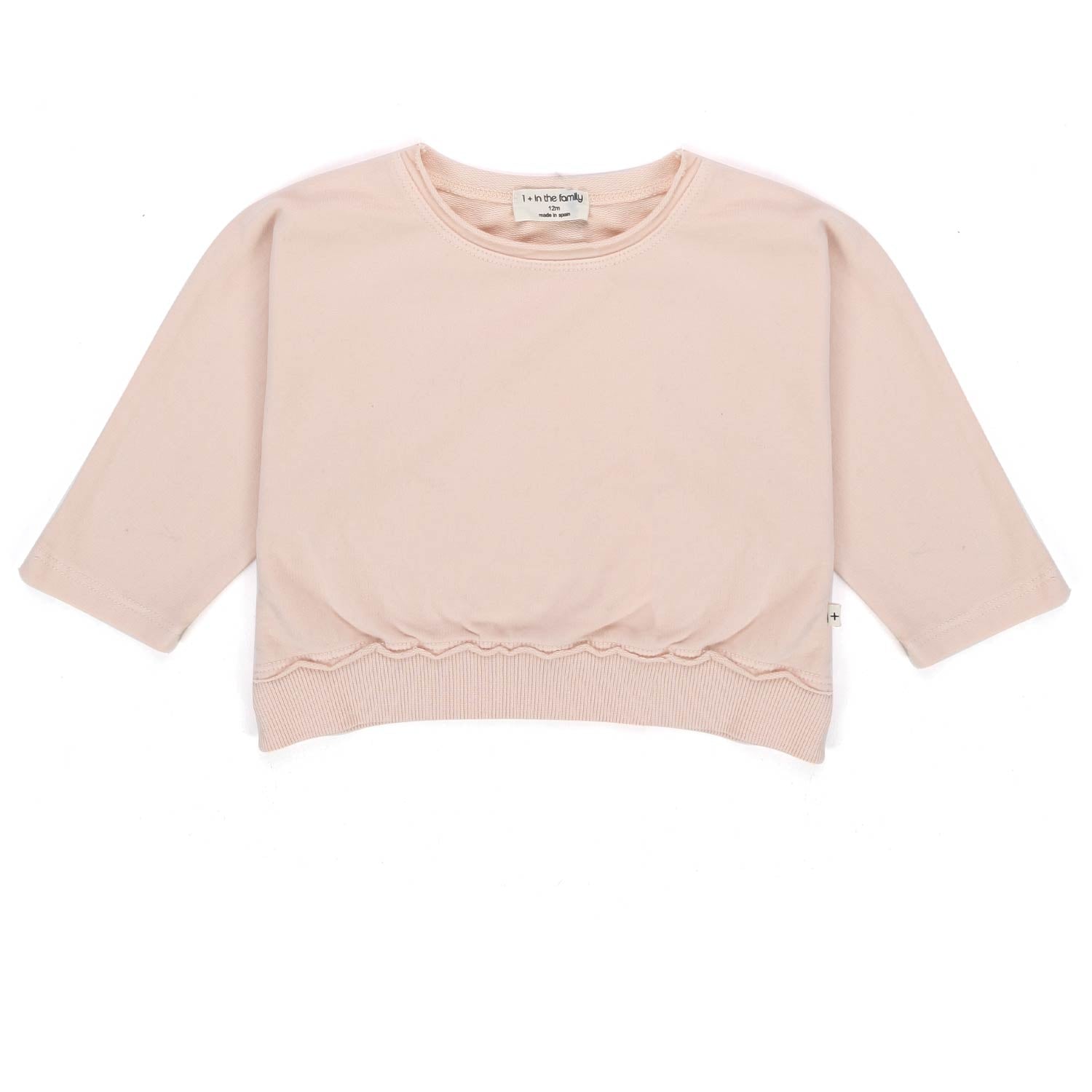 FELPA LAIA ROSA PALLIDO BAMBINA E BEBÈ - annameglio.com abbigliamento moda