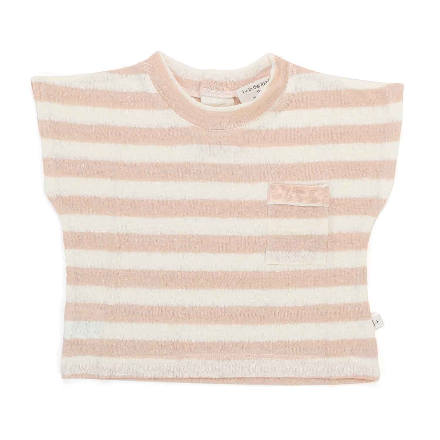 T-SHIRT VICKY ROSA A RIGHE BAMBINA E BEBÈ - annameglio.com abbigliamento moda