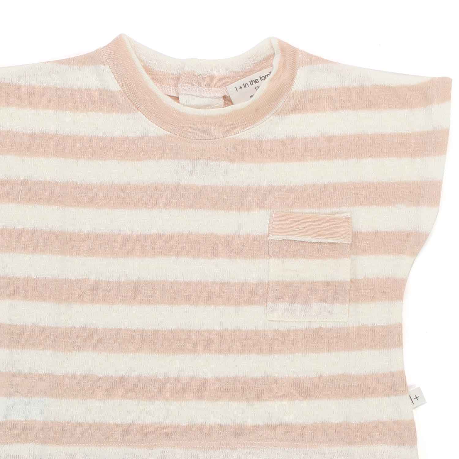 T-SHIRT VICKY ROSA A RIGHE BAMBINA E BEBÈ - annameglio.com abbigliamento moda