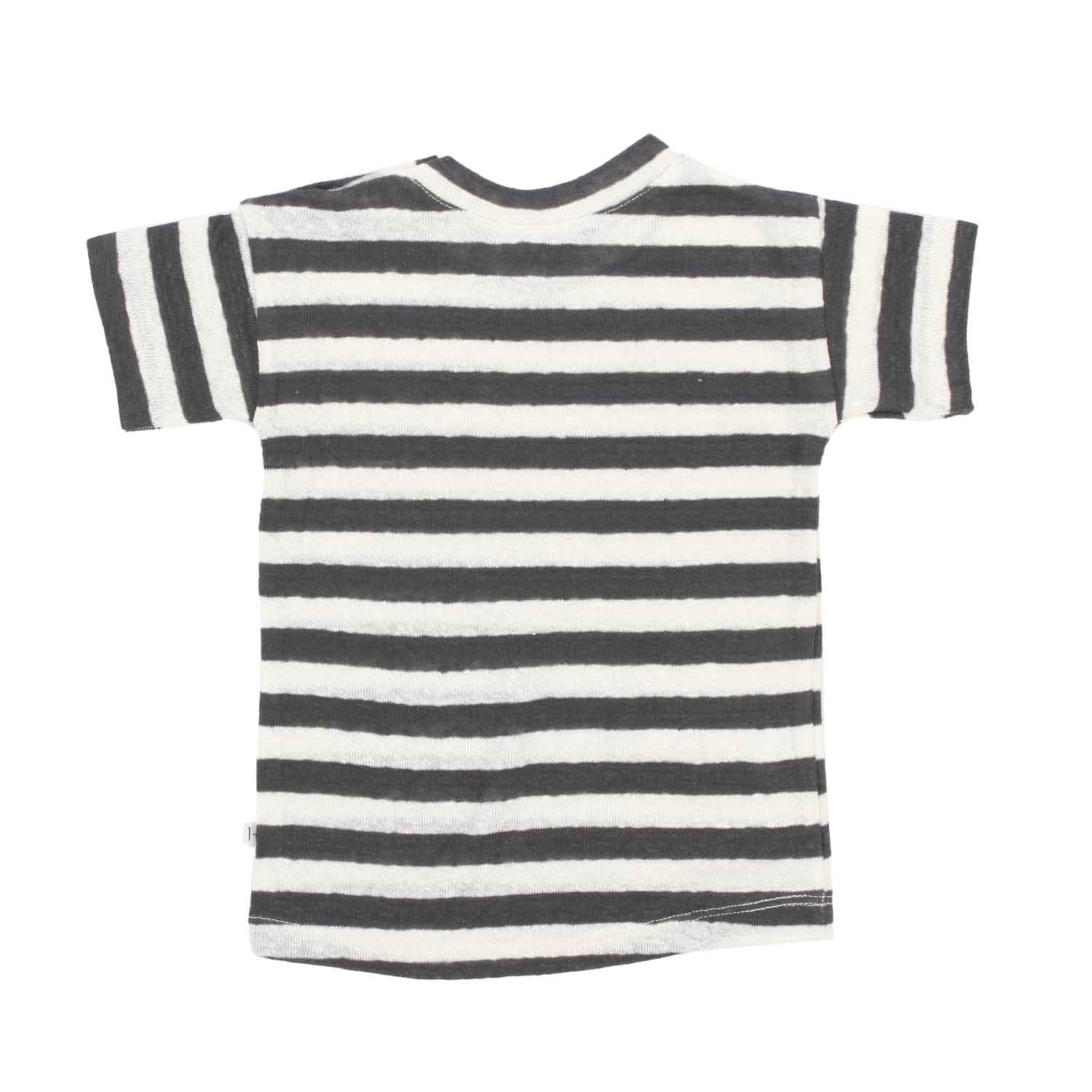 T-SHIRT VICTOR GRAFITE A RIGHE BABY UNISEX - annameglio.com abbigliamento moda