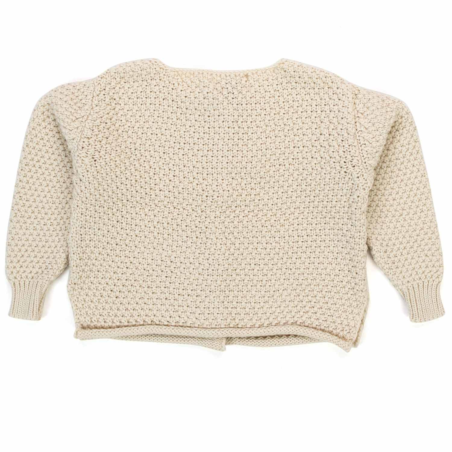 CARDIGAN MINNA ECRU BABY UNISEX - annameglio.com abbigliamento moda