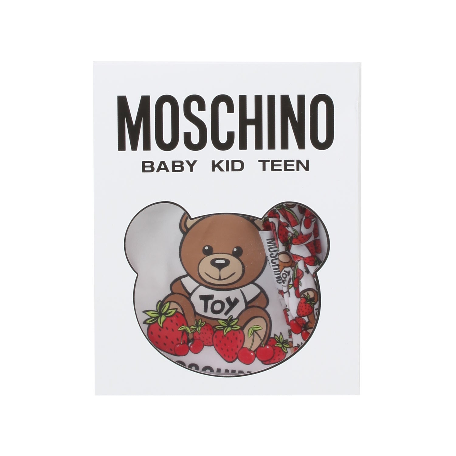 SET TUTINA TEDDY FRUIT BIANCA CON FASCIA NEONATA - annameglio.com abbigliamento moda