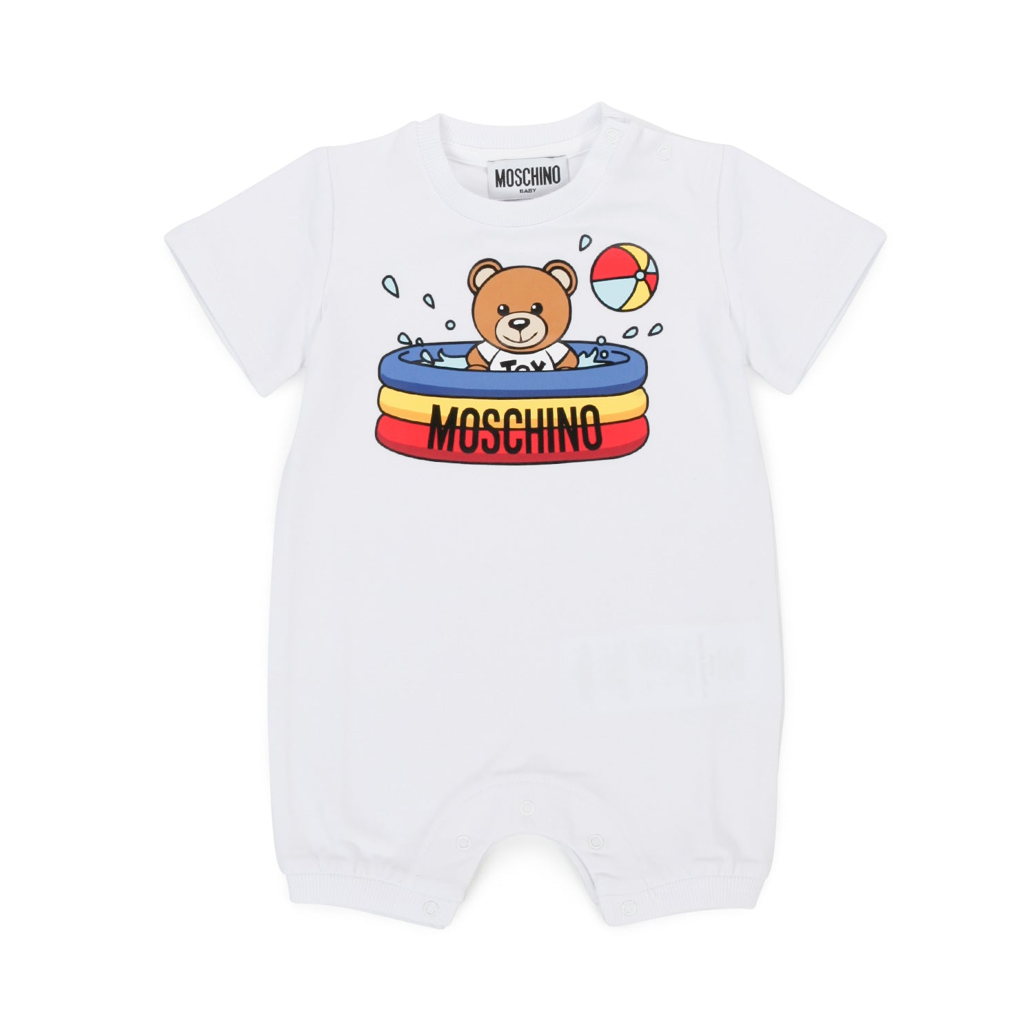 TUTINA CORTA TEDDY BEAR BIANCA BABY UNISEX - annameglio.com abbigliamento moda