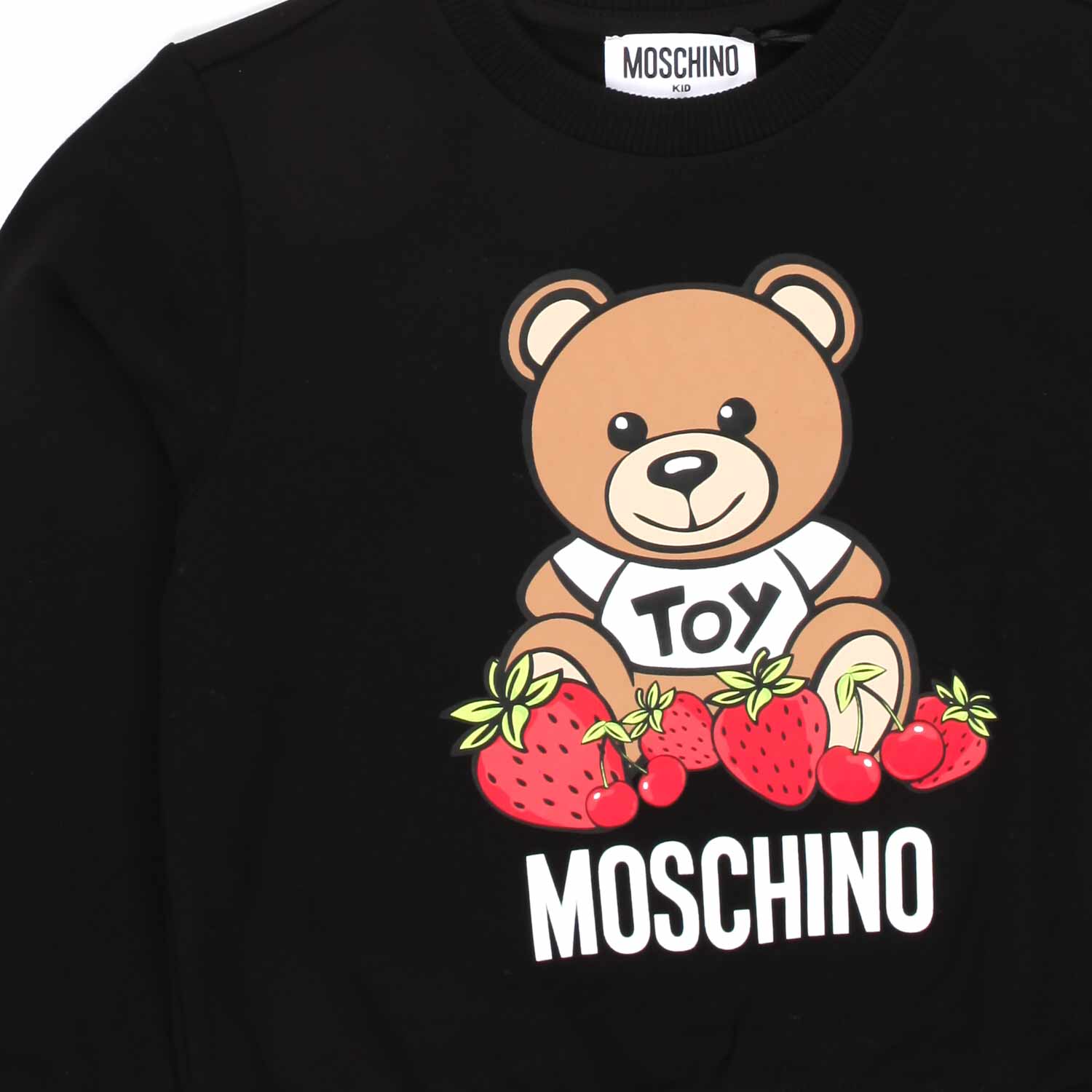 FELPA  CON ORSETTO NERA GIRL - annameglio.com abbigliamento moda