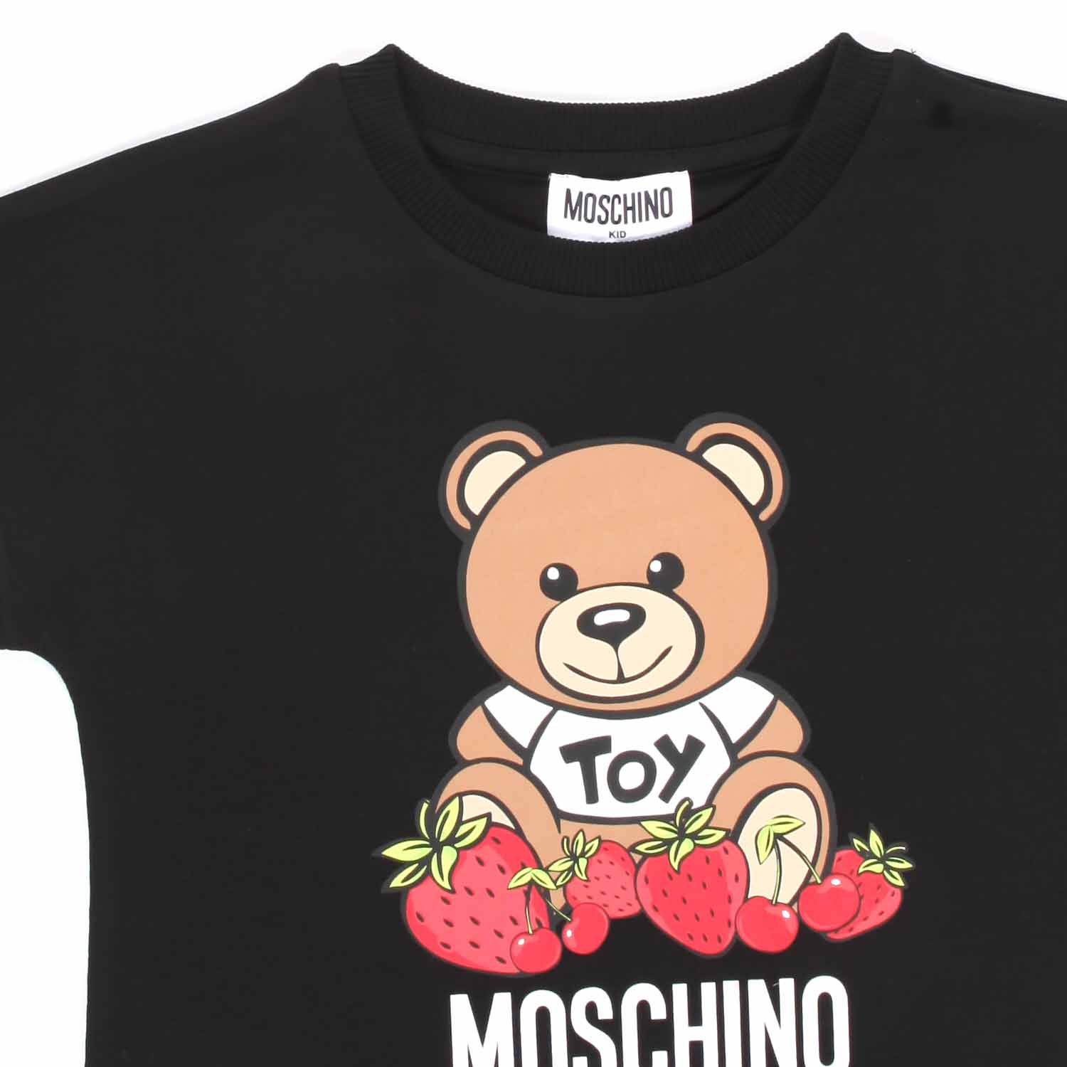 T-SHIRT NERA ORSETTO TEEN BAMBINA - annameglio.com abbigliamento moda