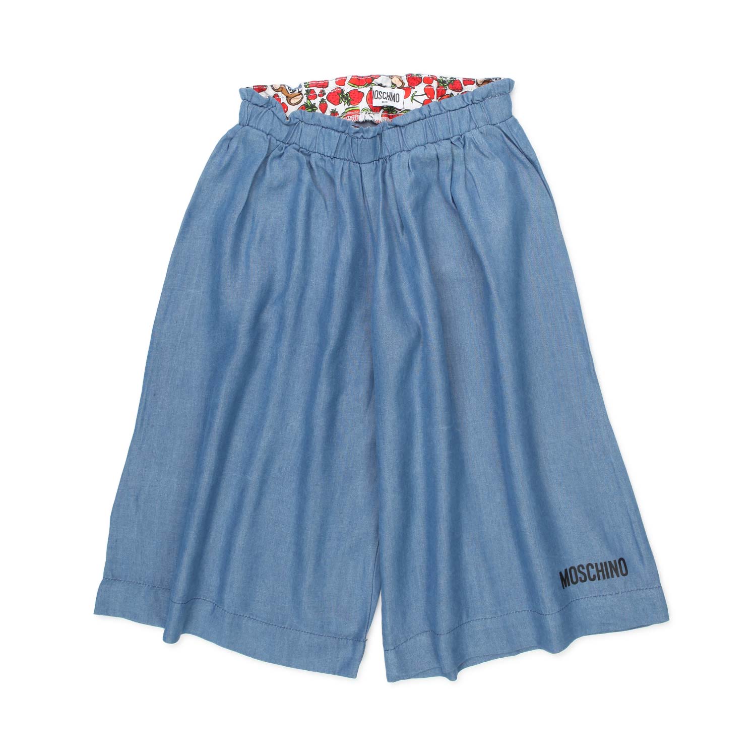 PANTALONE A PALAZZO BLU DENIM BAMBINA - annameglio.com abbigliamento moda