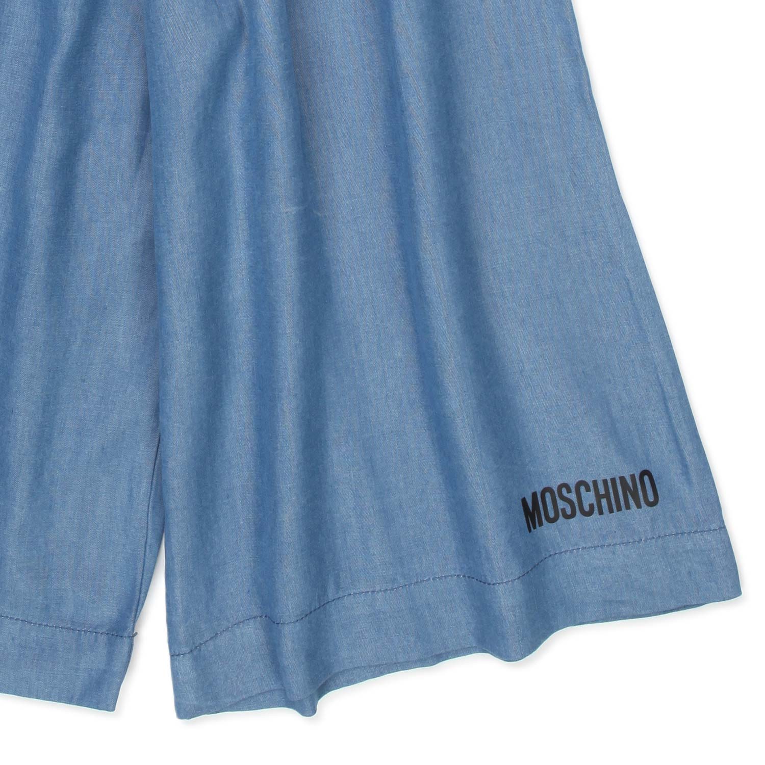 PANTALONE A PALAZZO BLU DENIM BAMBINA - annameglio.com abbigliamento moda