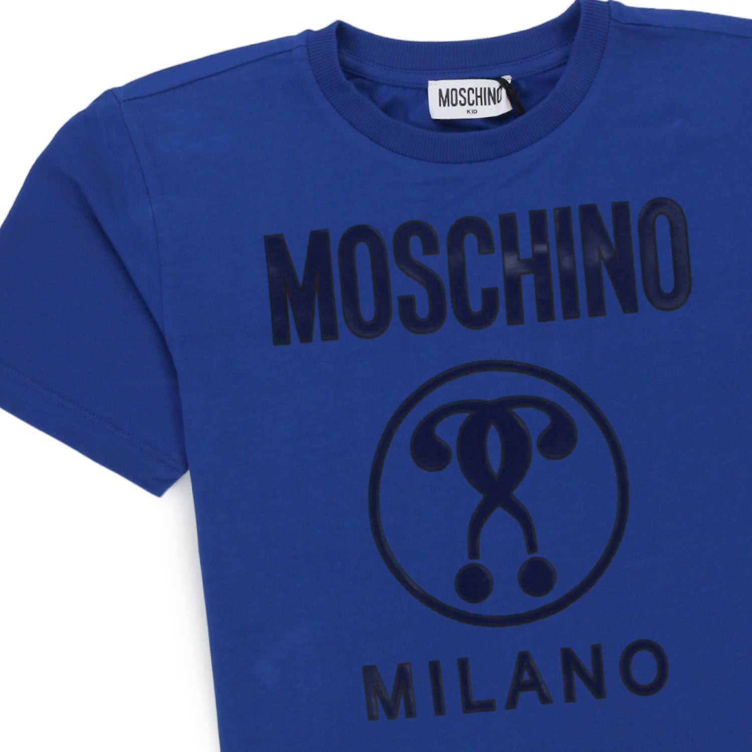 T-SHIRT BLU INDACO LOGO BAMBINO - annameglio.com abbigliamento moda