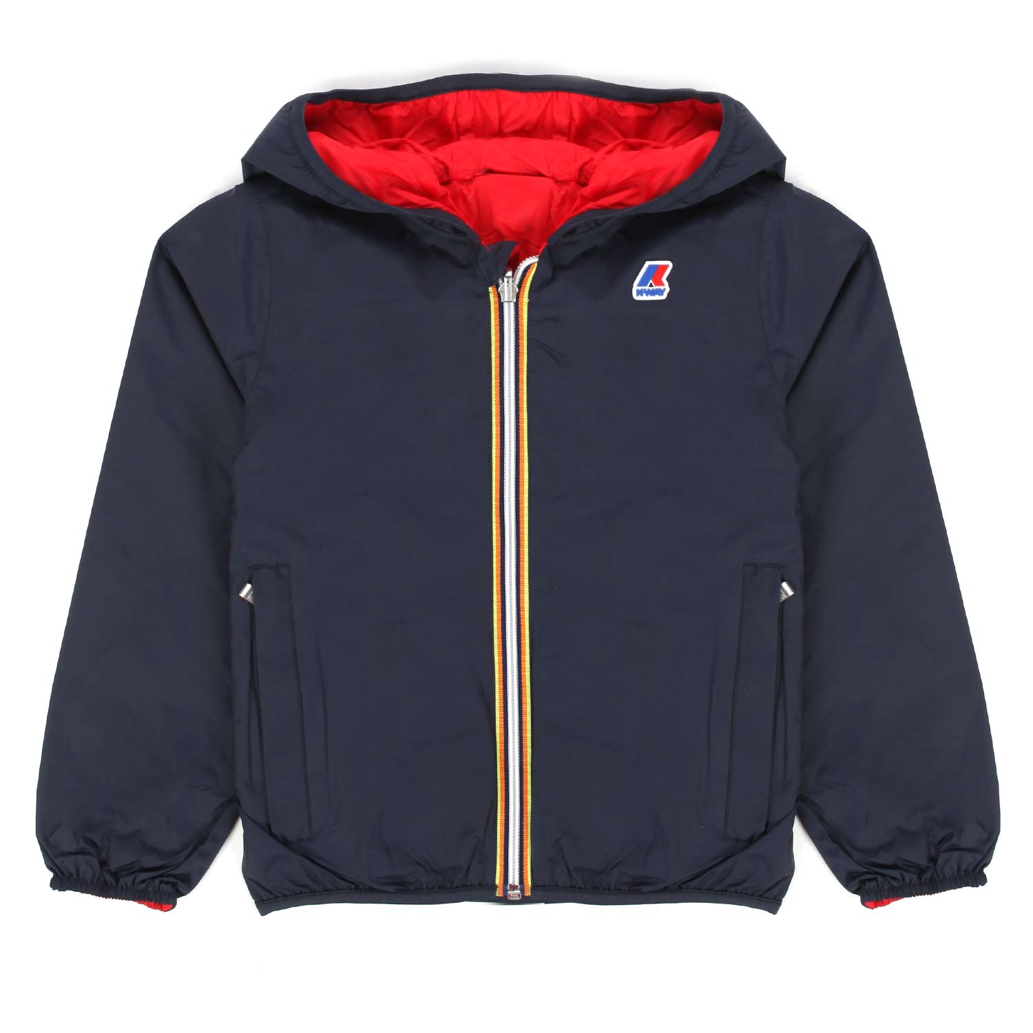 GIACCA JACQUES PLUS.2 DOUBLE BLU E ROSSA - annameglio.com abbigliamento moda