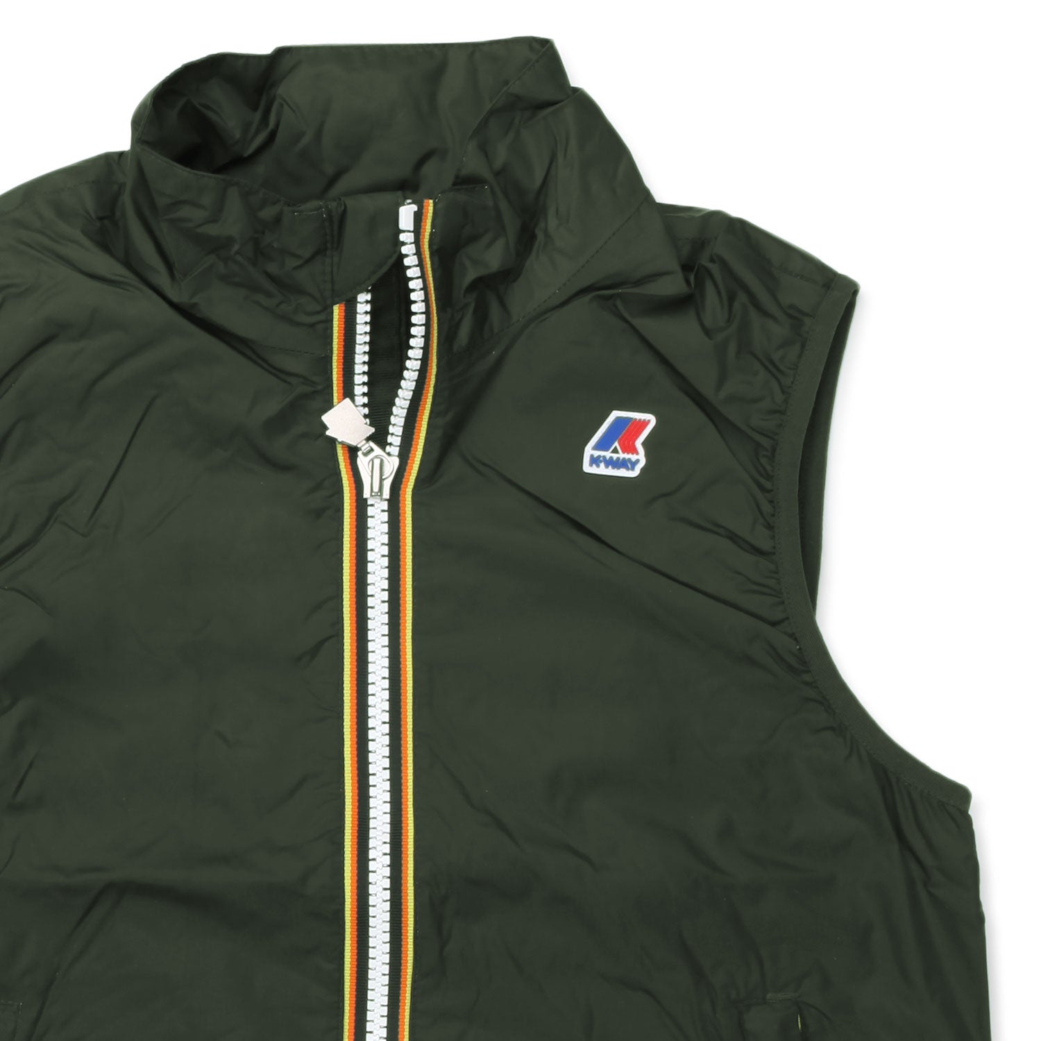 GILET VALEN NYLON JERSEY VERDE SCURO - annameglio.com abbigliamento moda