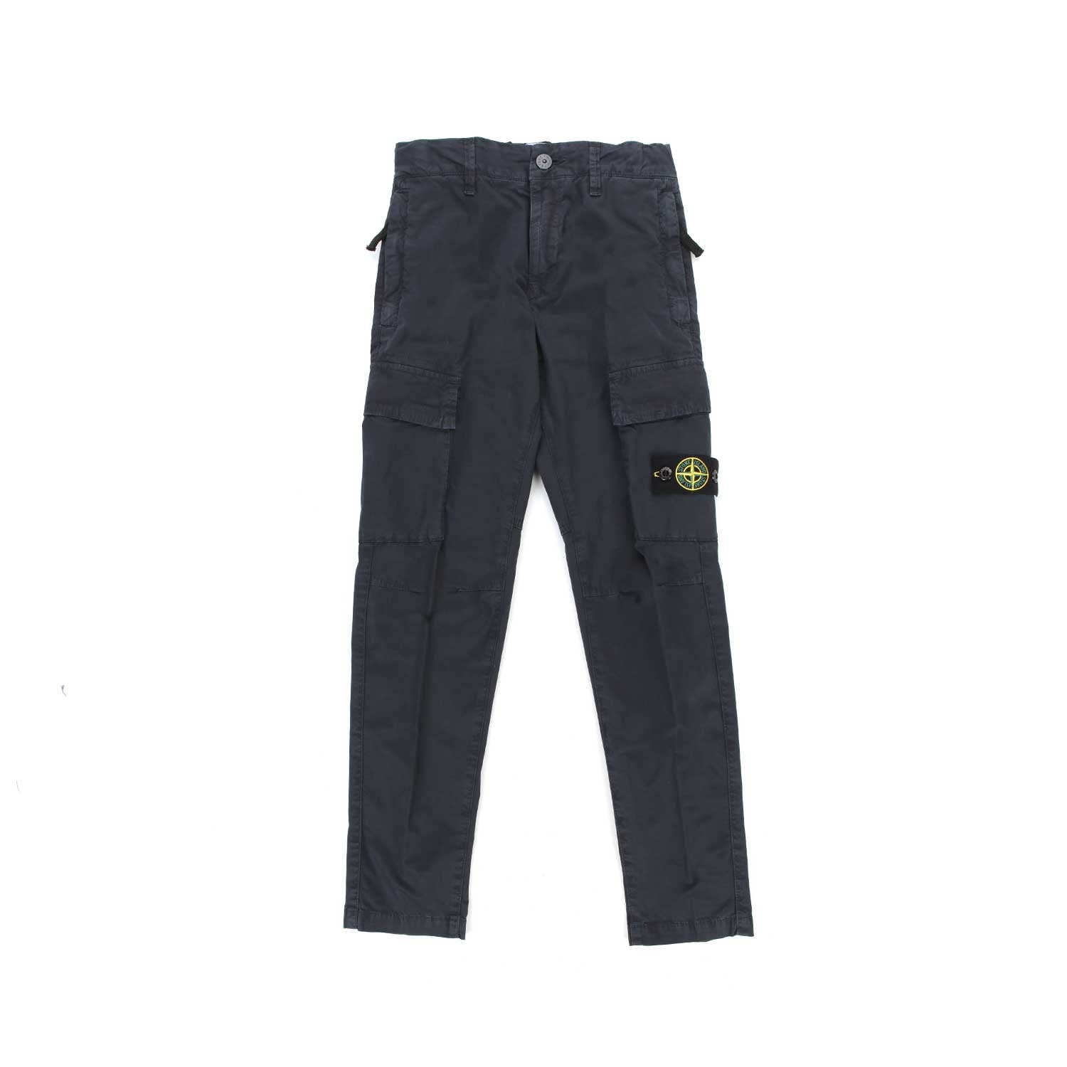 PANTALONE CARGO BLU CON PATCH BAMBINO E TEEN - annameglio.com abbigliamento moda