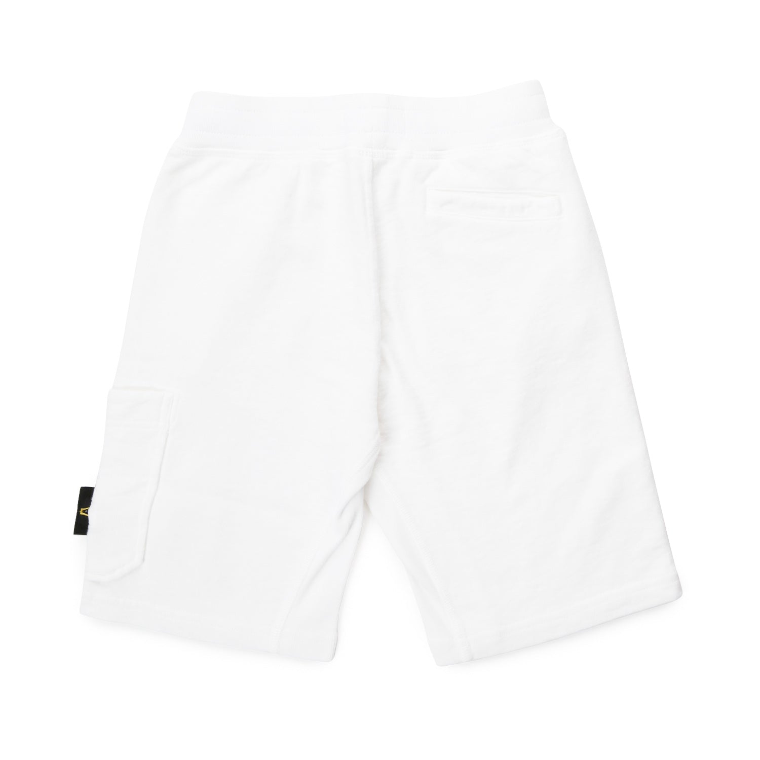 BERMUDA BIANCO IN FELPA CON PATCH BAMBINO E TEEN - annameglio.com abbigliamento moda