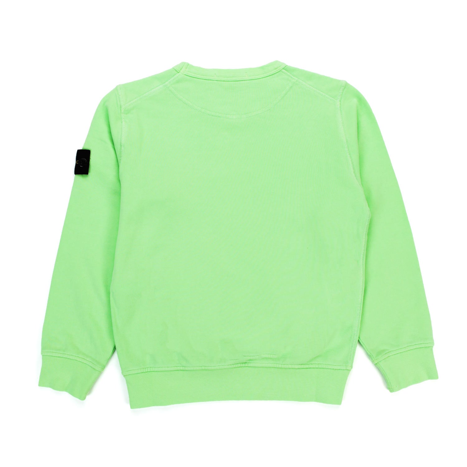 FELPA VERDE LIME CON PATCH LOGO BAMBINO E TEEN - annameglio.com abbigliamento moda