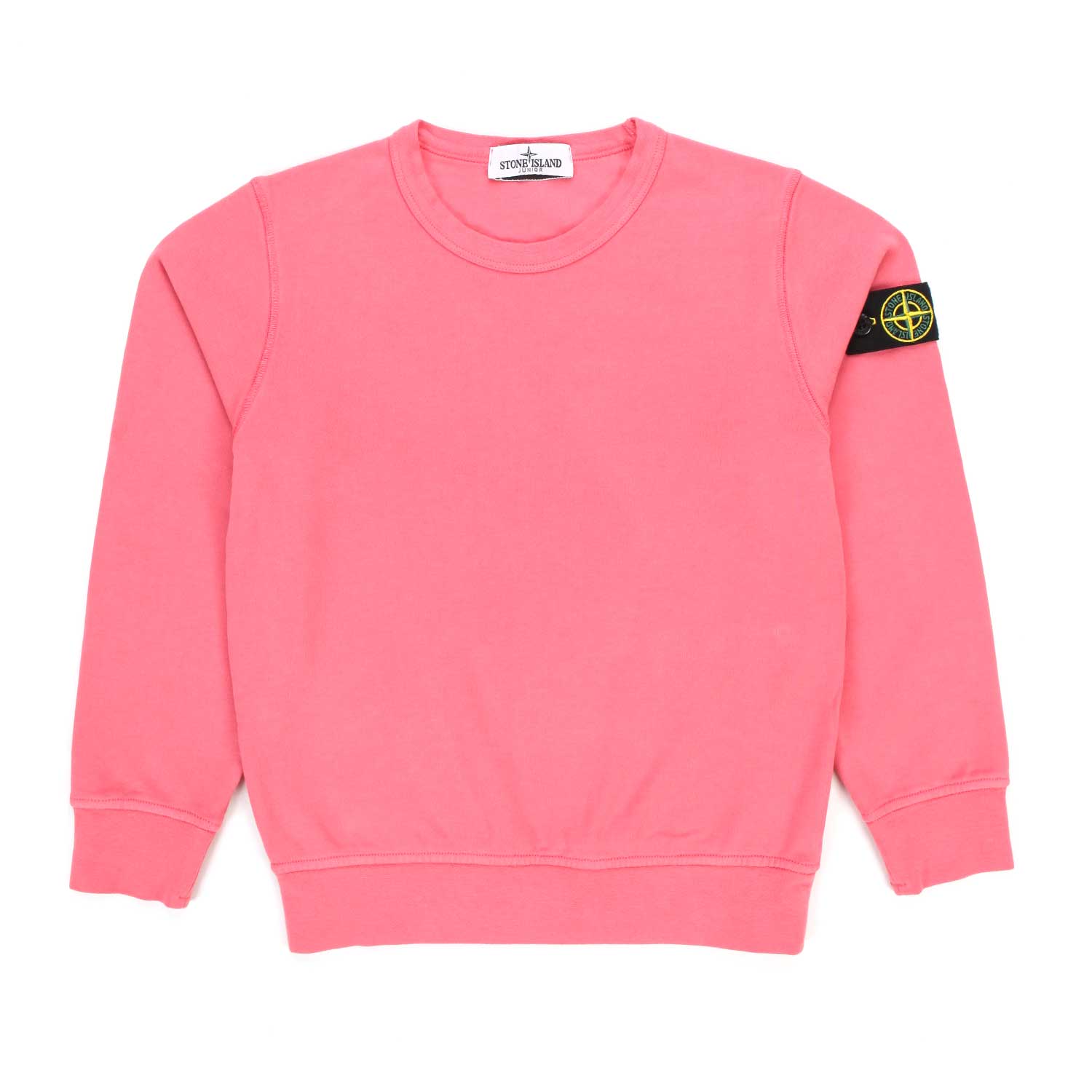FELPA ROSA CORALLO CON PATCH LOGO BAMBINO E TEEN - annameglio.com abbigliamento moda