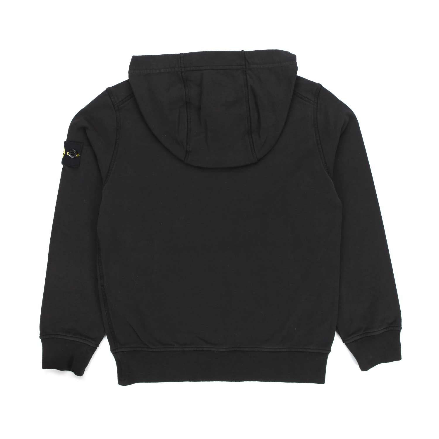 FELPA HOODIE NERA CON PATCH LOGO BAMBINO E TEEN - annameglio.com abbigliamento moda