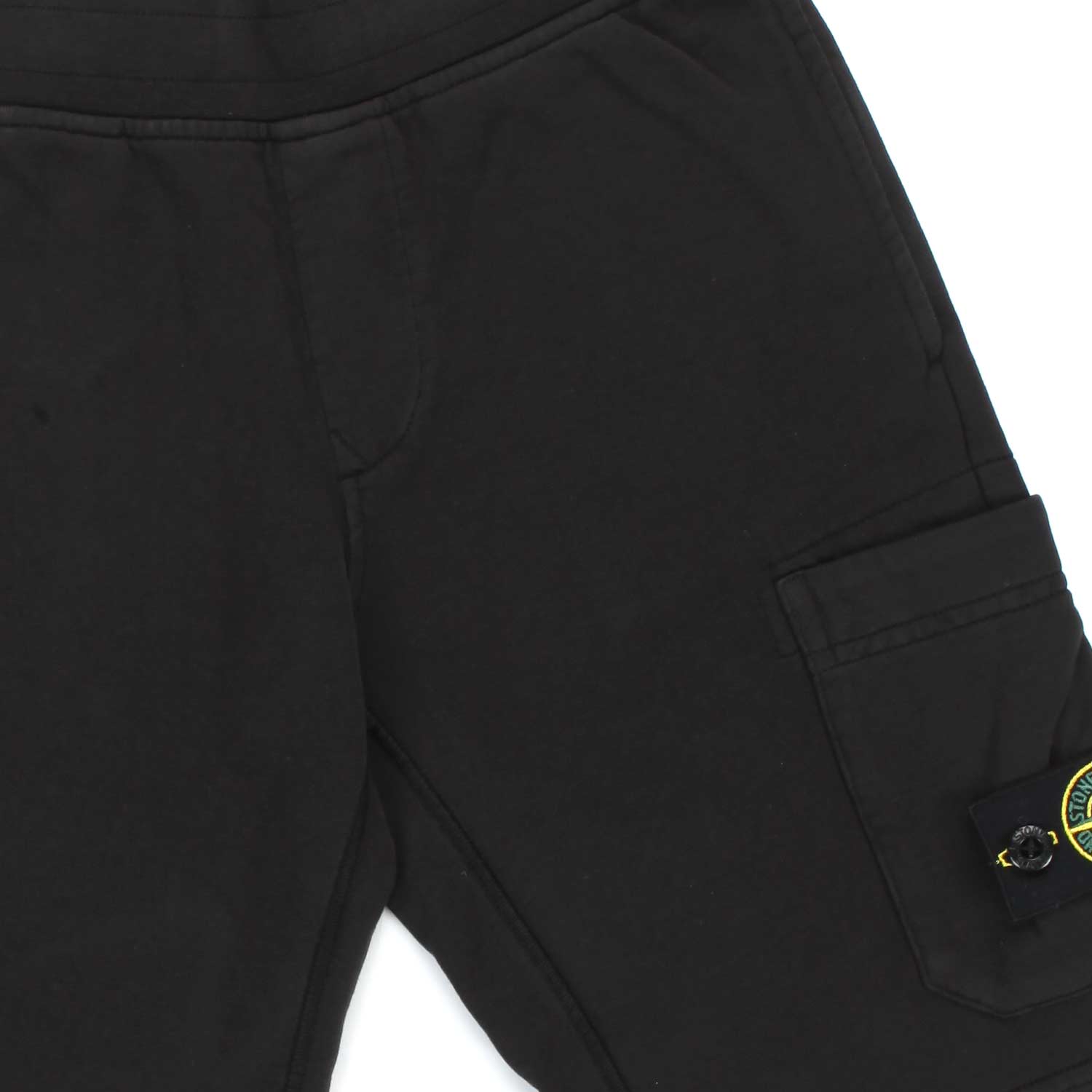 BERMUDA NERO IN FELPA CON PATCH BAMBINO E TEEN - annameglio.com abbigliamento moda