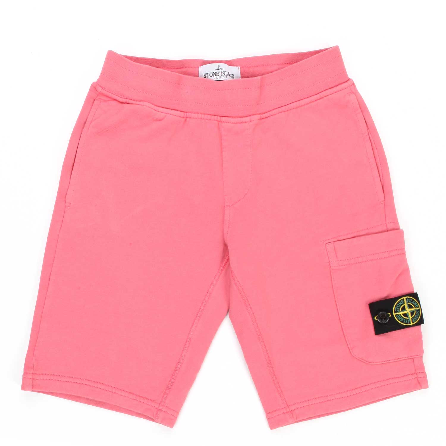 BERMUDA ROSA IN FELPA CON PATCH BAMBINO E TEEN - annameglio.com abbigliamento moda