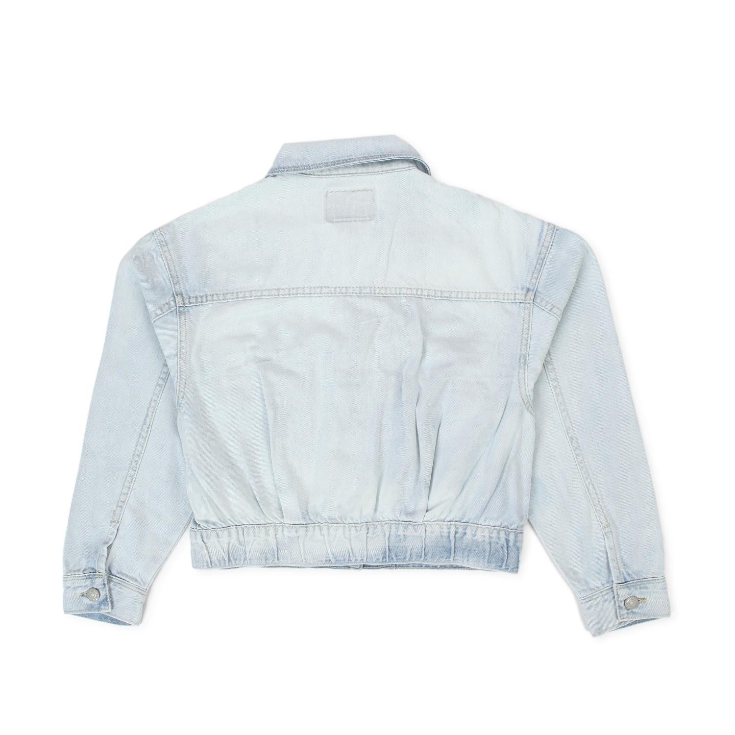 GIACCA TRUCKER IN DENIM SLAVATO BAMBINA E TEEN - annameglio.com abbigliamento moda