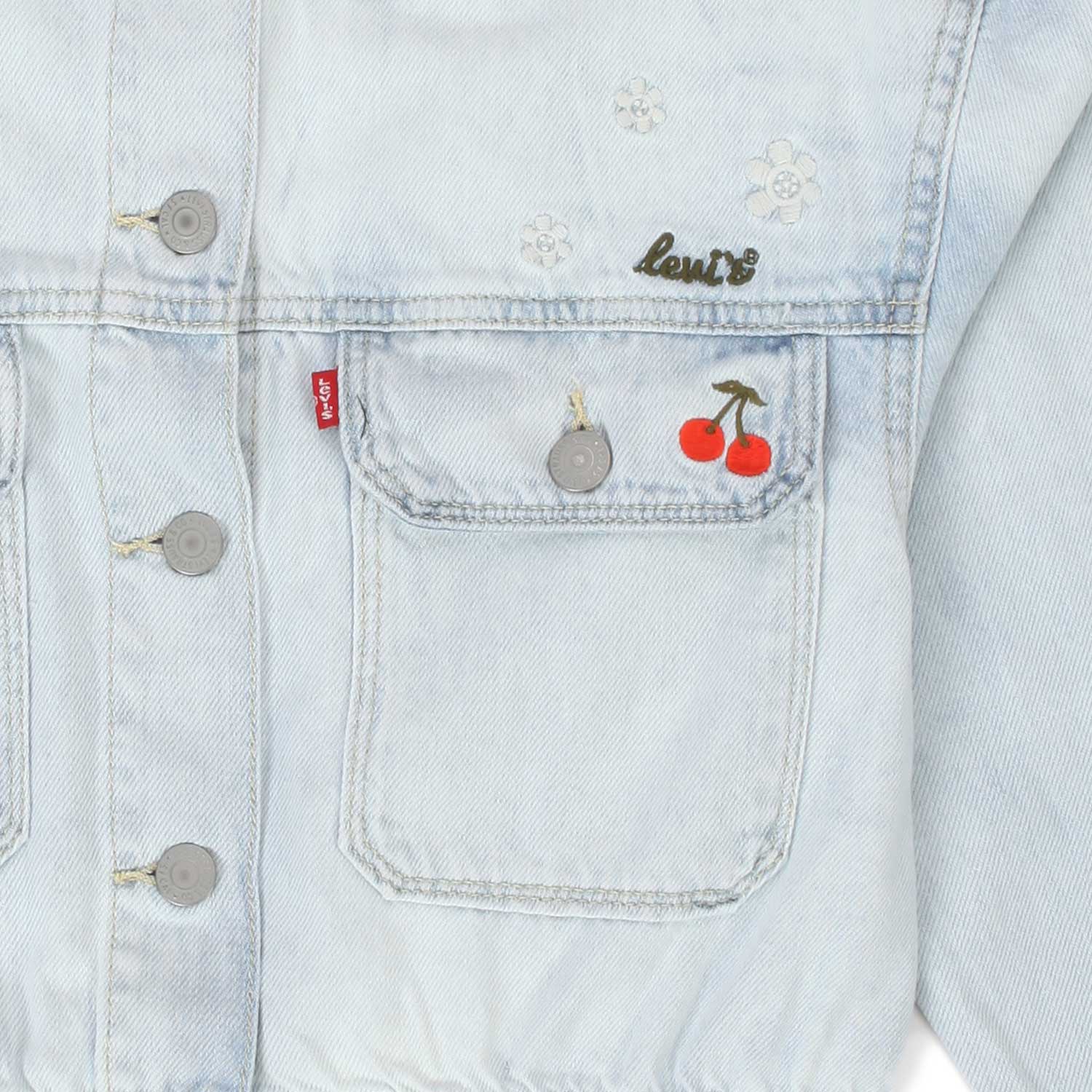 GIACCA TRUCKER IN DENIM SLAVATO BAMBINA E TEEN - annameglio.com abbigliamento moda