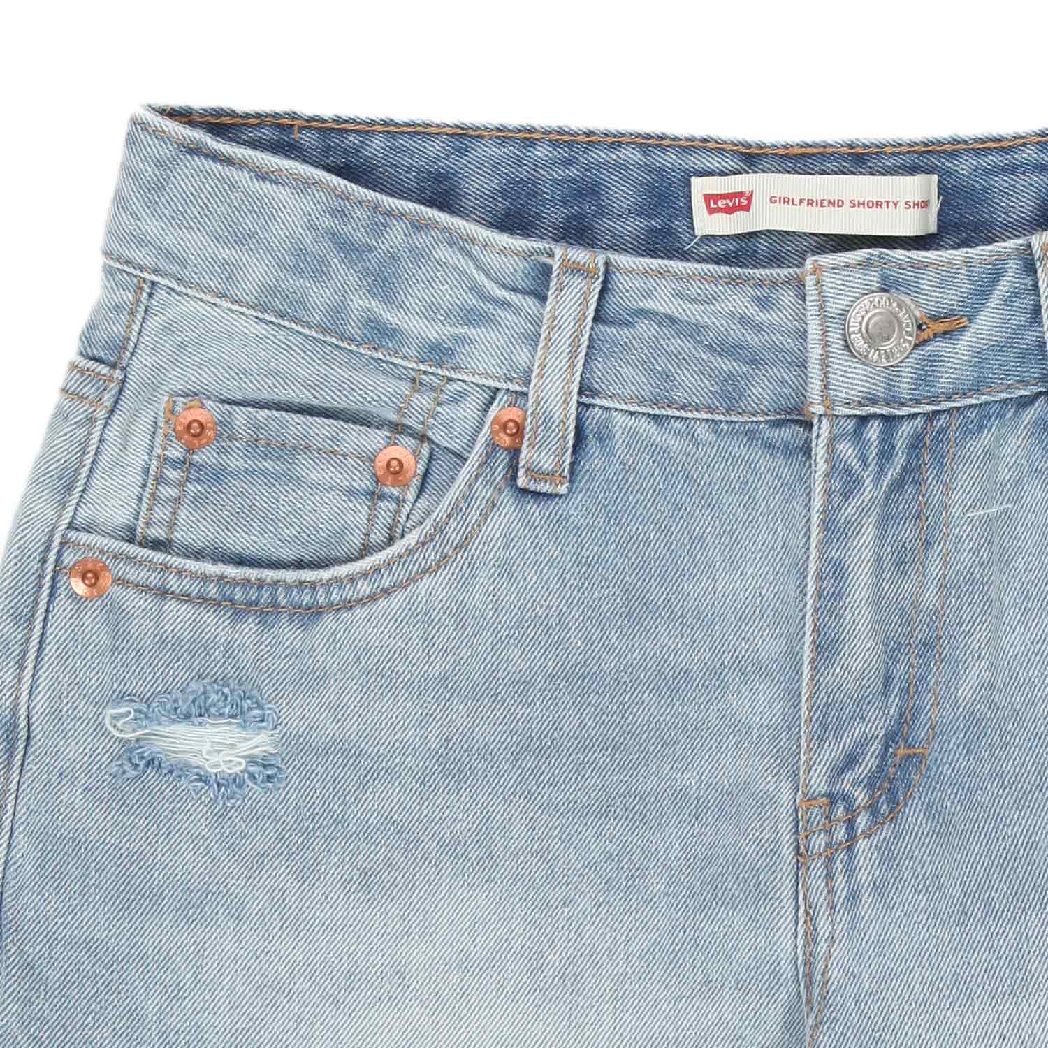 SHORTS IN DENIM CHIARO BAMBINA TEEN - annameglio.com abbigliamento moda