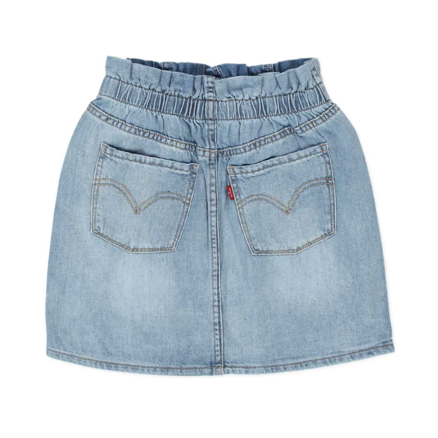 GONNA PAPERBAG IN DENIM CHIARO BAMBINA E TEEN - annameglio.com abbigliamento moda