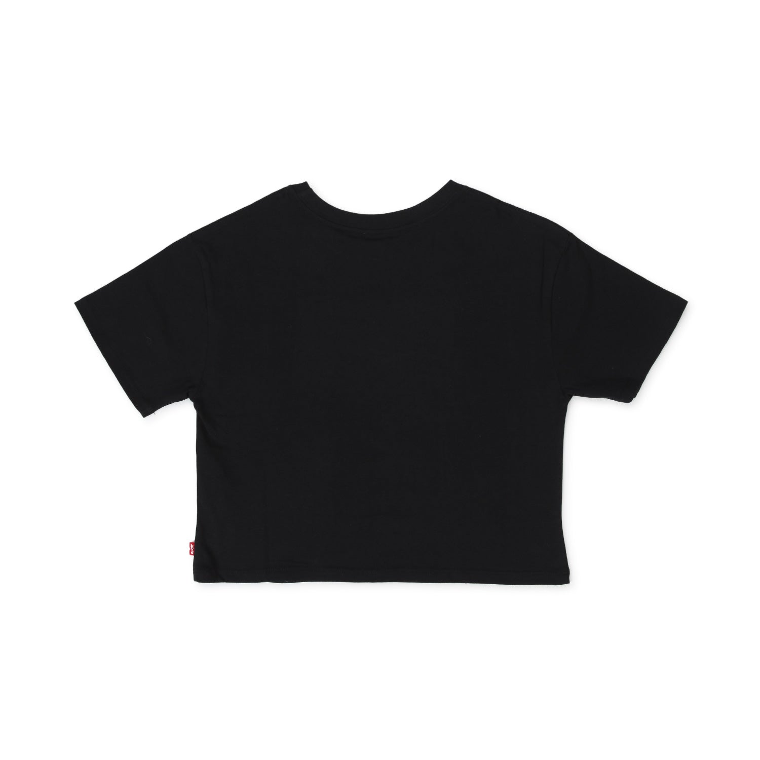 T-SHIRT CROPPED NERA CON LOGO BIANCO BAMBINA TEEN - annameglio.com abbigliamento moda