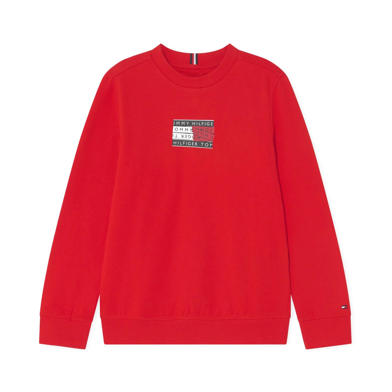 FELPA ROSSA CON STAMPA BOY - annameglio.com abbigliamento moda