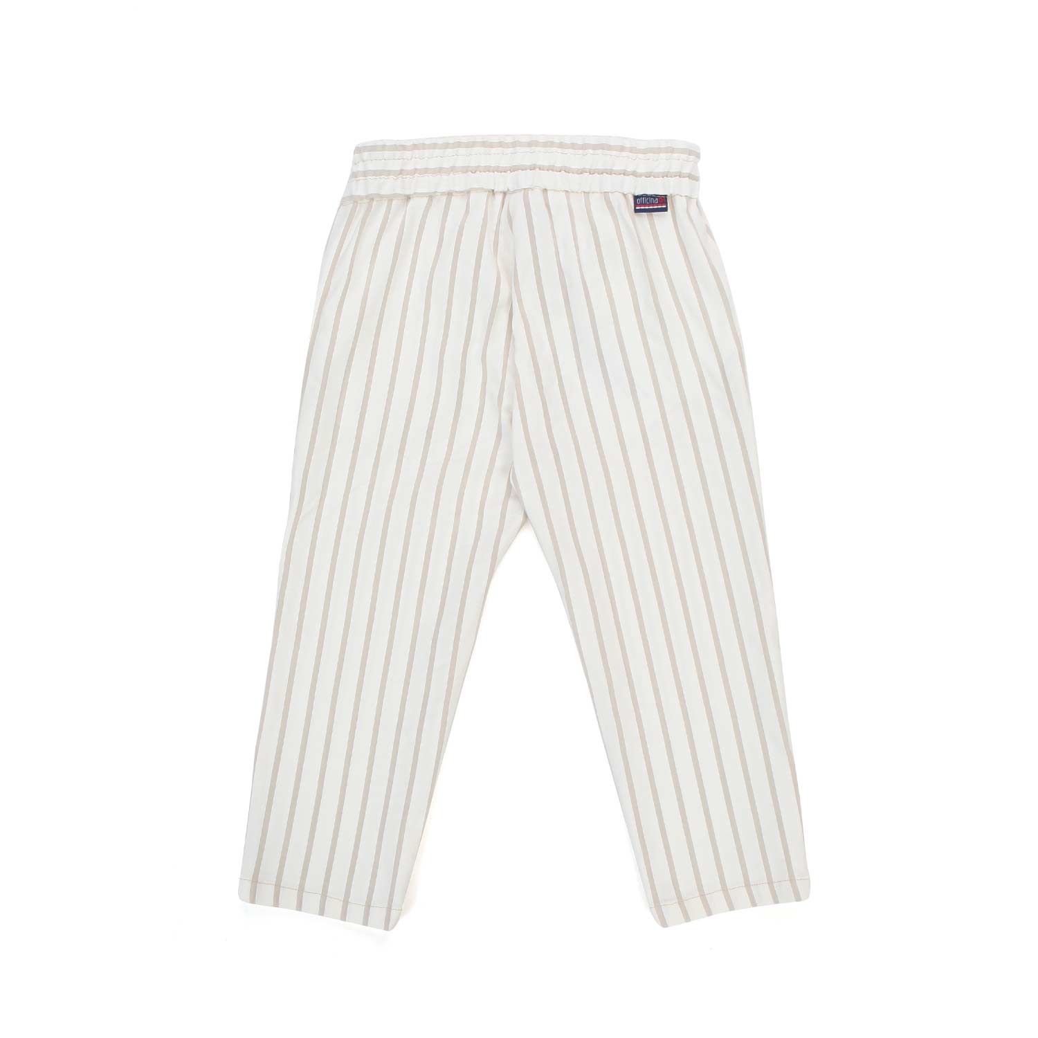 PANTALONE BIANCO CALDO A RIGHE BAMBINO E BEBÈ - annameglio.com abbigliamento moda