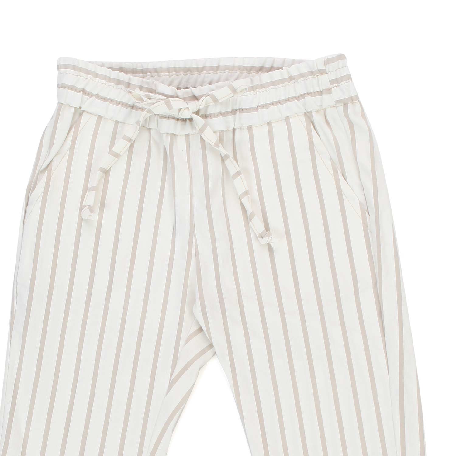PANTALONE BIANCO CALDO A RIGHE BAMBINO E BEBÈ - annameglio.com abbigliamento moda