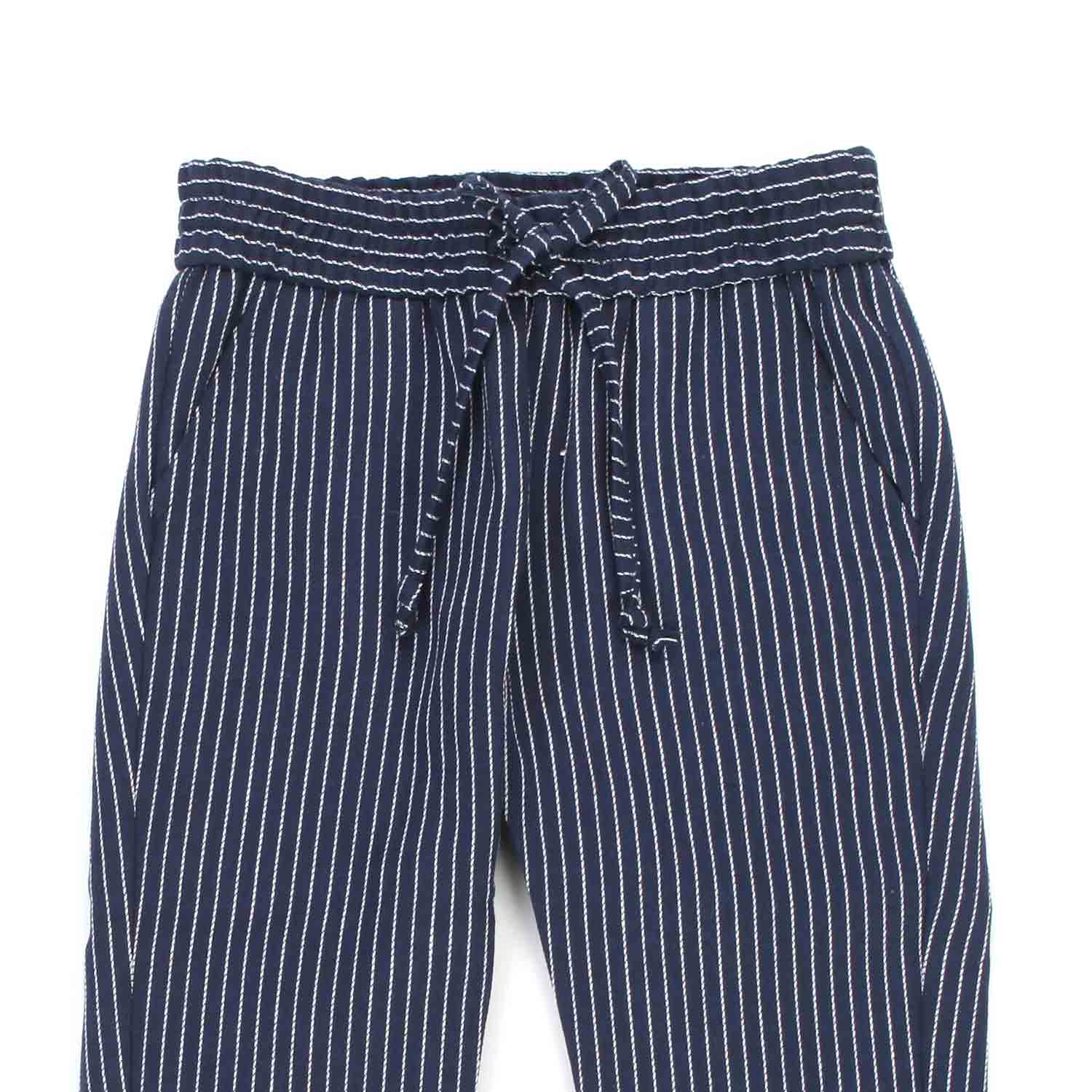 PANTALONE BLU E BIANCO A RIGHE BAMBINO E BEBÈ - annameglio.com abbigliamento moda