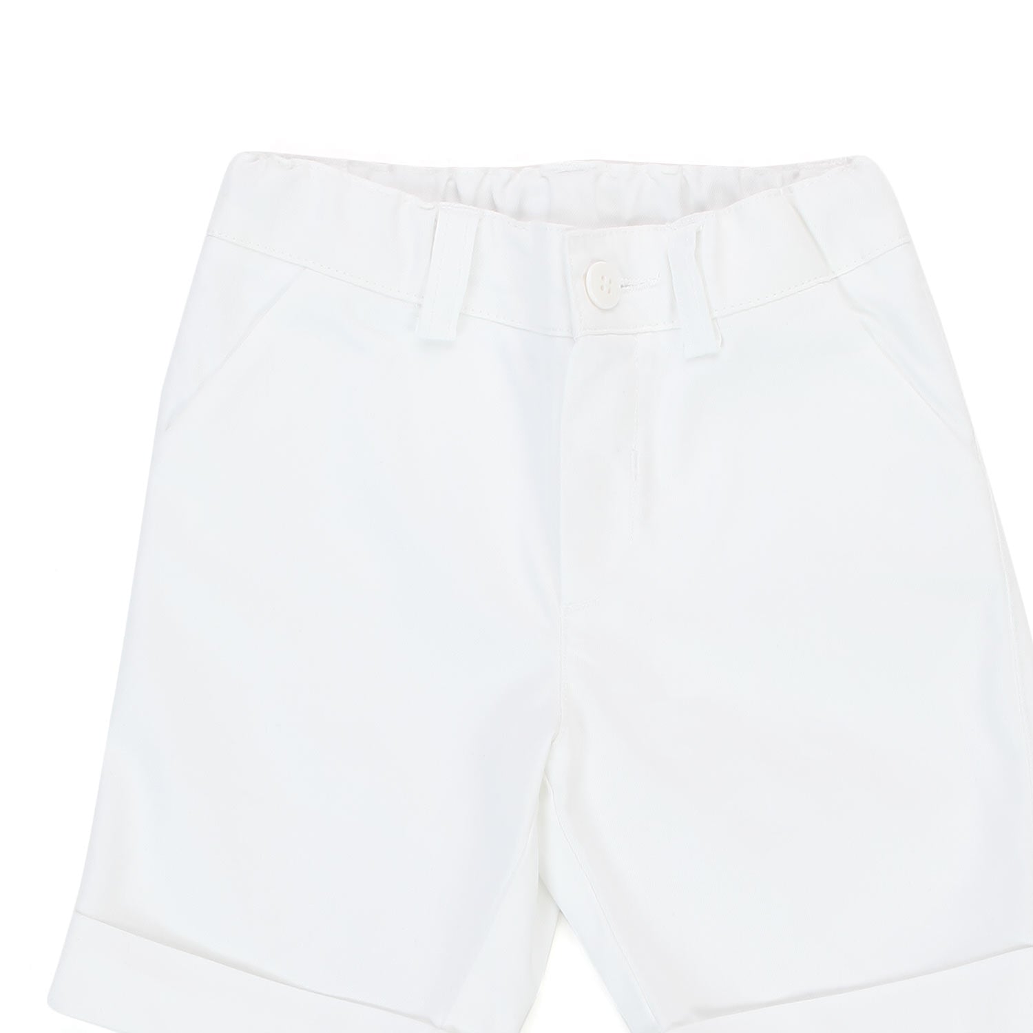 BERMUDA BIANCO CON PATCH LOGO BAMBINO E BEBÈ - annameglio.com abbigliamento moda