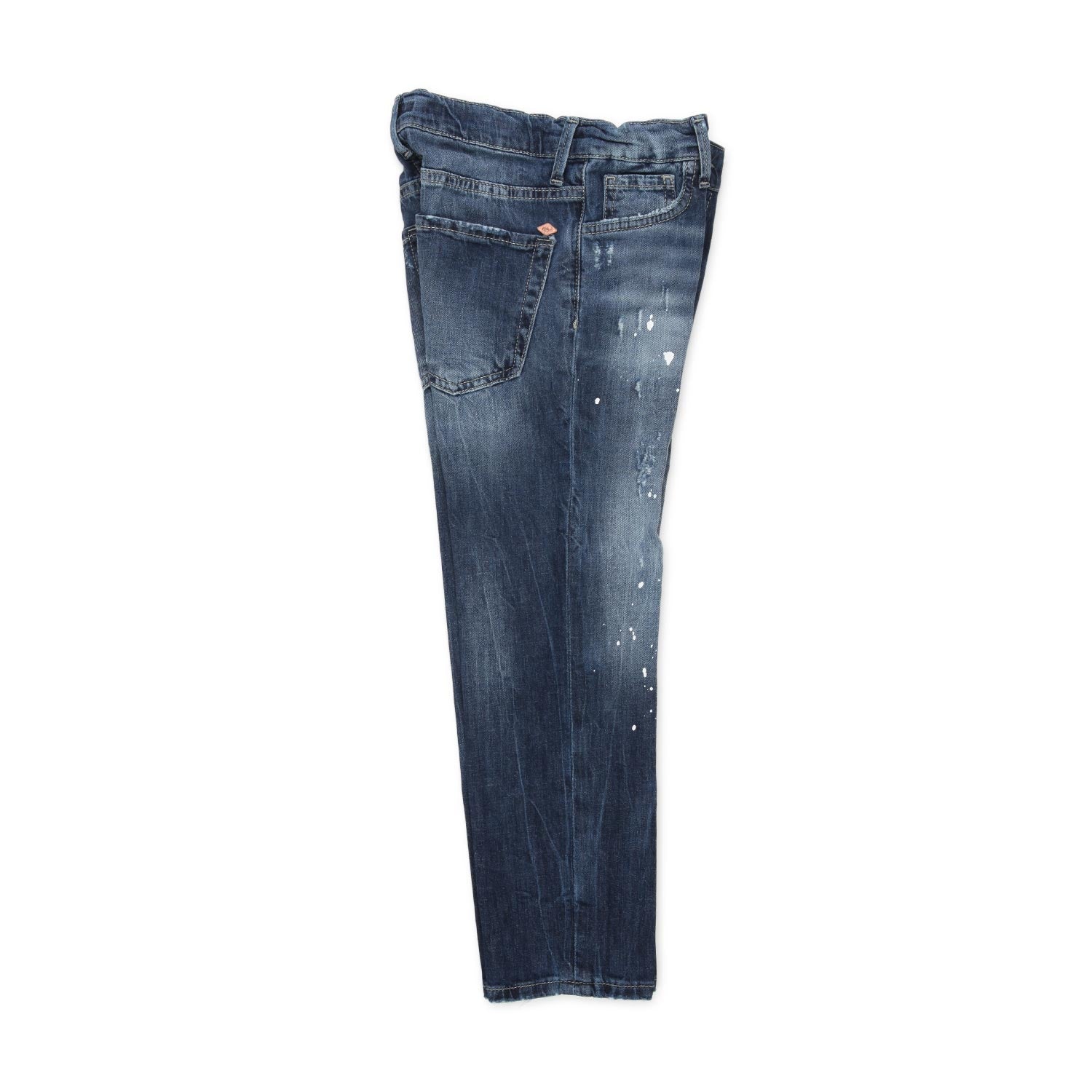 JEANS BLU SCURO STONE WASHED BAMBINO E TEEN - annameglio.com abbigliamento moda