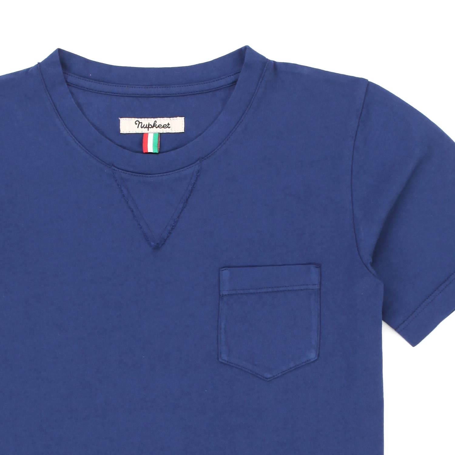 T-SHIRT BLU CON TASCHINO BAMBINO E TEENAGER - annameglio.com abbigliamento moda