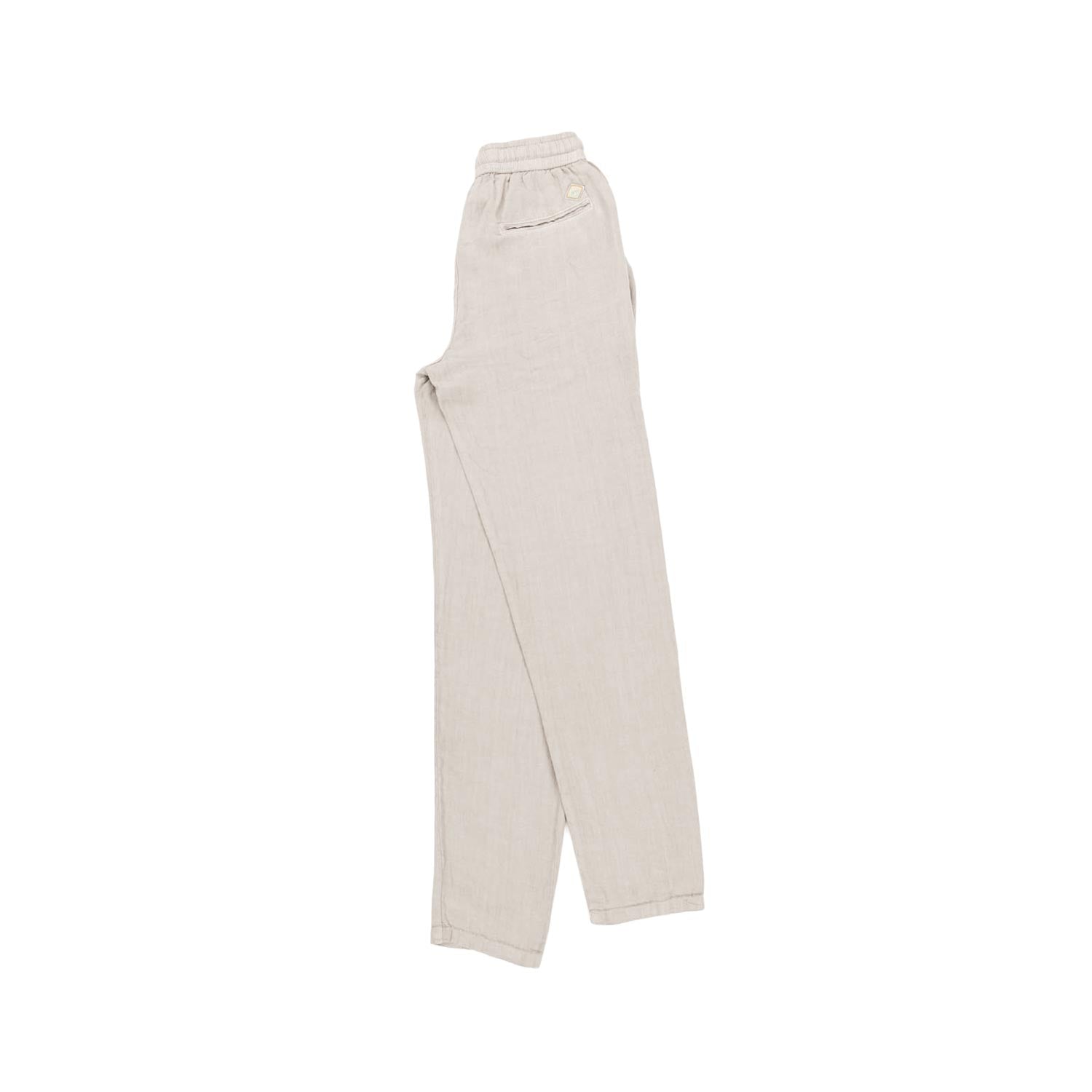 PANTALONE DI LINO BIANCO NATURALE CON COULISSE - annameglio.com abbigliamento moda