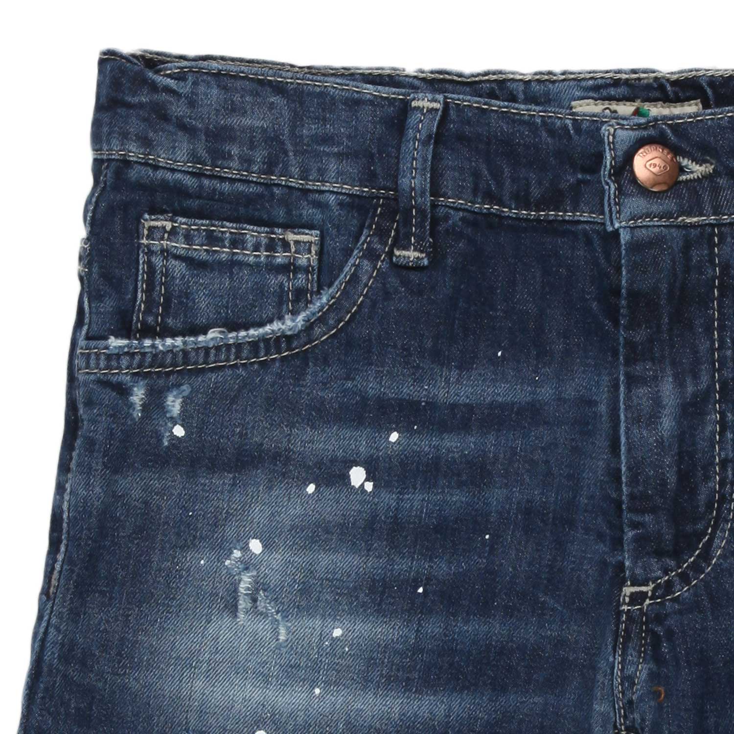 SHOTRS DI JEANS BLU SCURO STONE WASHED - annameglio.com abbigliamento moda