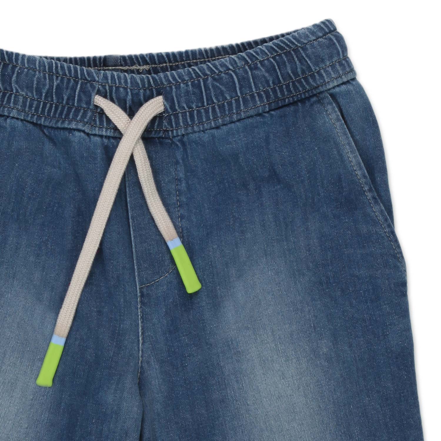 BERMUDA DI JEANS BLU MEDIO CON COULISSE BAMBINO - annameglio.com abbigliamento moda