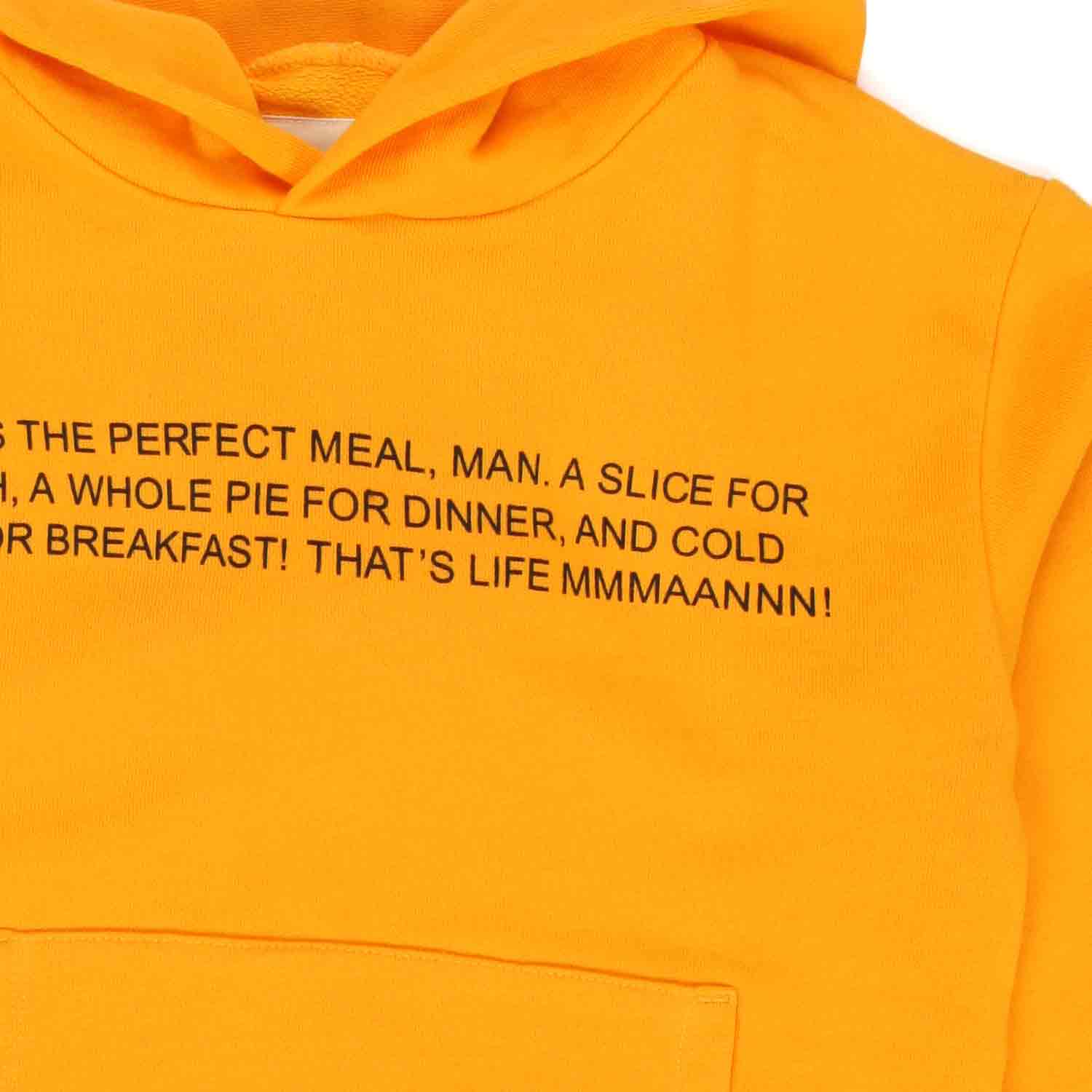 FELPA FOOD ARANCIONE BAMBINO E TEEN - annameglio.com abbigliamento moda