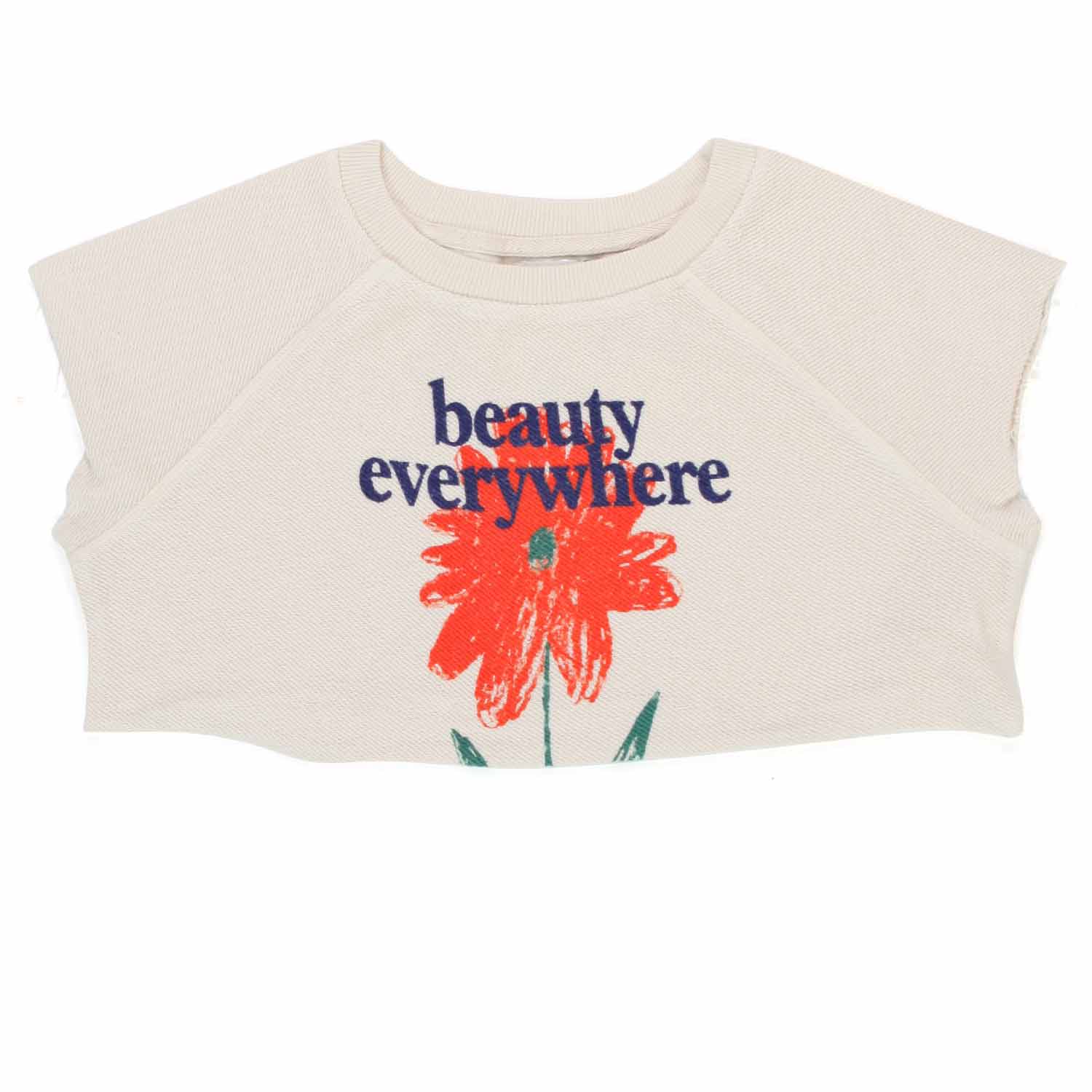 FELPA PETUNIA BIANCA A MANICA CORTA BAMBINA - annameglio.com abbigliamento moda